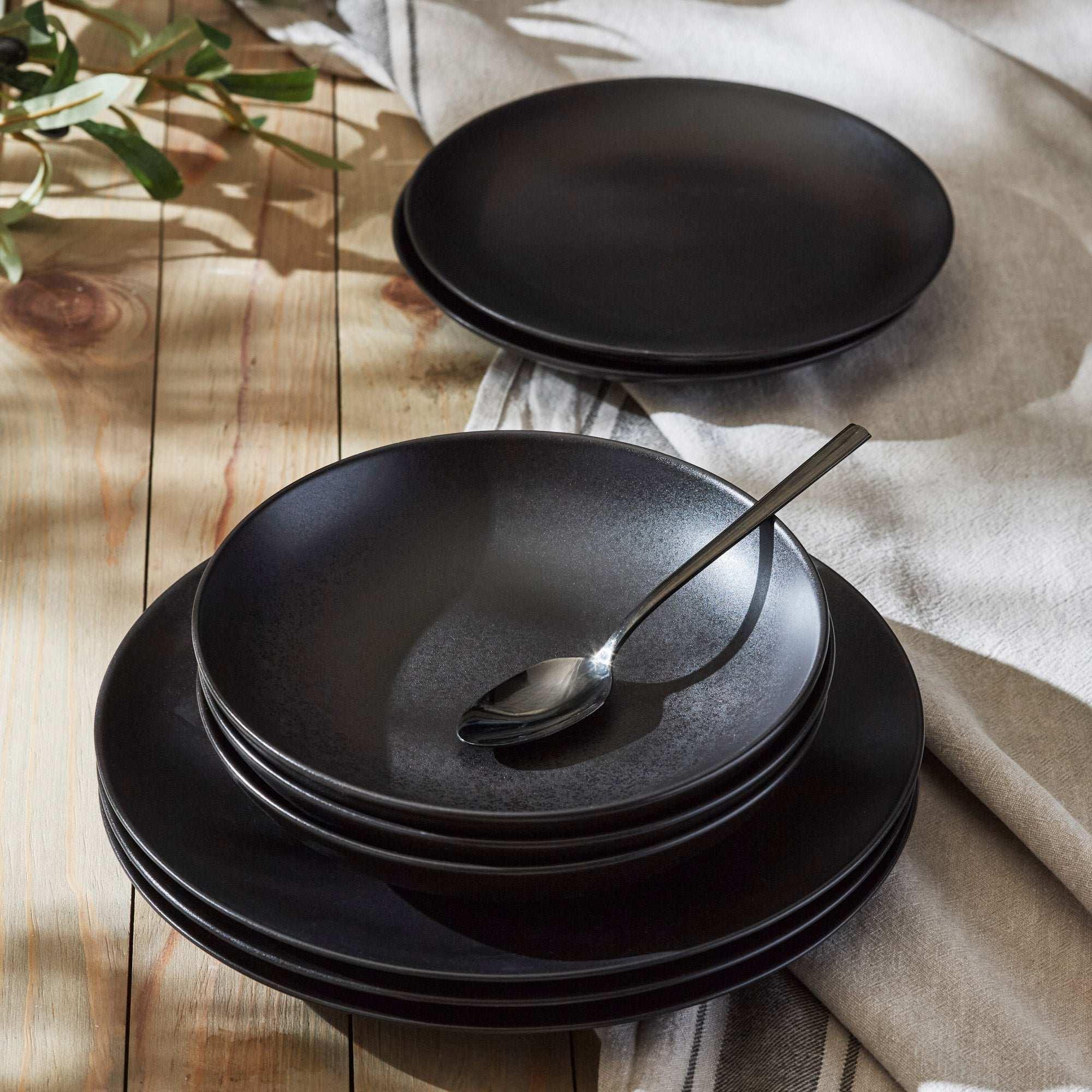 Porto by Stone + Lain Semplice 12-Piece Dinnerware Set - Image 2