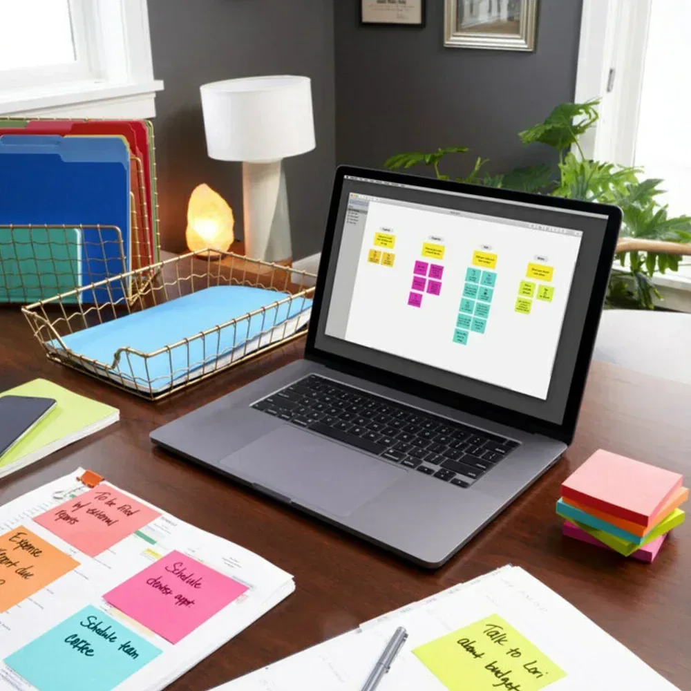 Post-it Notes, 3” x 3”, Assorted Bright Colors, 100 Sheets, 24 Pads - Image 5