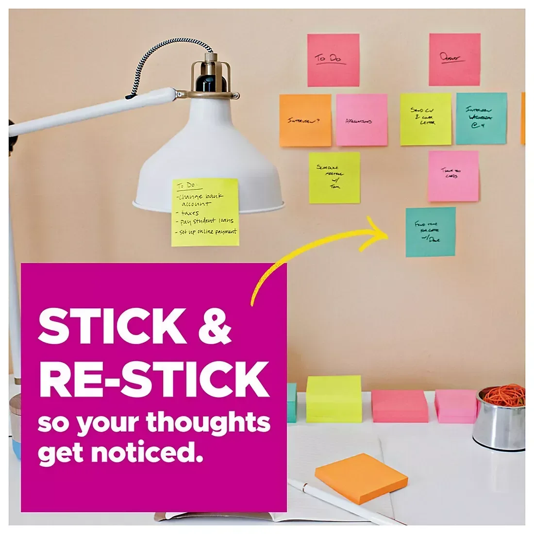 Post-it Super Sticky Notes, 4" x 6", Supernova Neons Collection, Lined - Image 5
