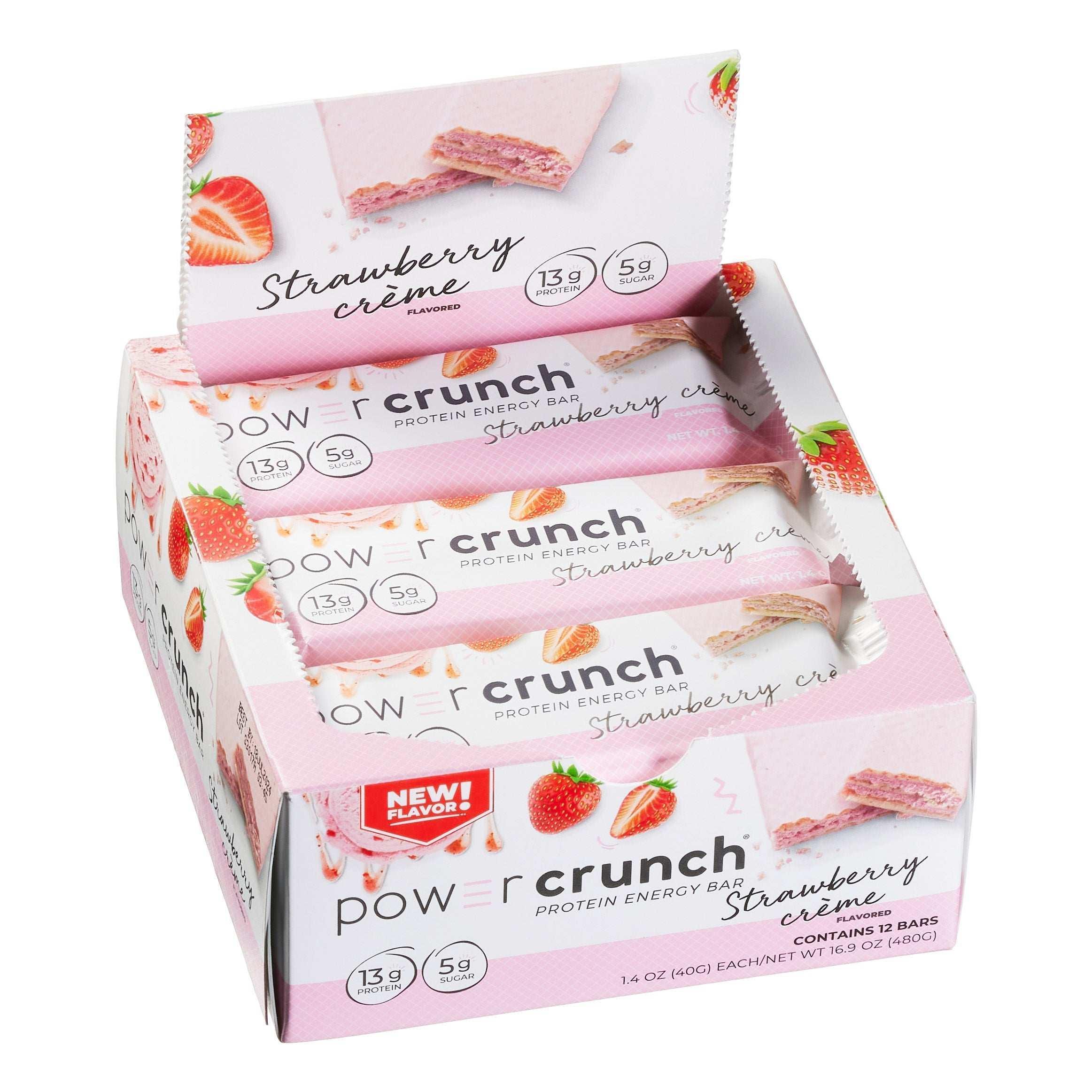 Power Crunch Protein Energy Bar, Strawberry Creme, 1.4 oz, 12-count - Image 3