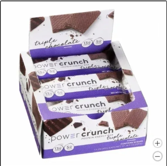 Power Crunch Protein Energy Bar, Triple Chocolate, 1.4 oz, 12-count - Image 4