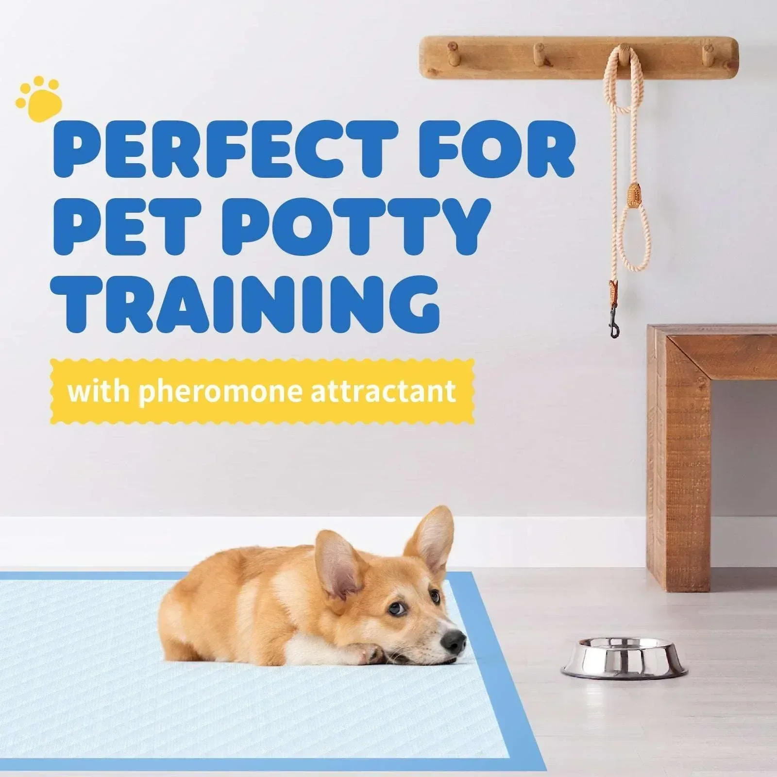 Powools Puppy Pads, 33.5" x 27.5" X-Large 6-Layer 100 Pack Dog Wee Wee Pads with Powerful Absorbency - Image 5
