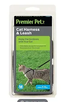 Premier Pet Cat Harness & Leash - Medium - Image 3