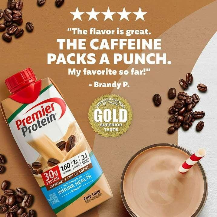 Premier Protein 30g High Protein Shake, Café Latte 11 fl. oz., 15 pk. - Image 2