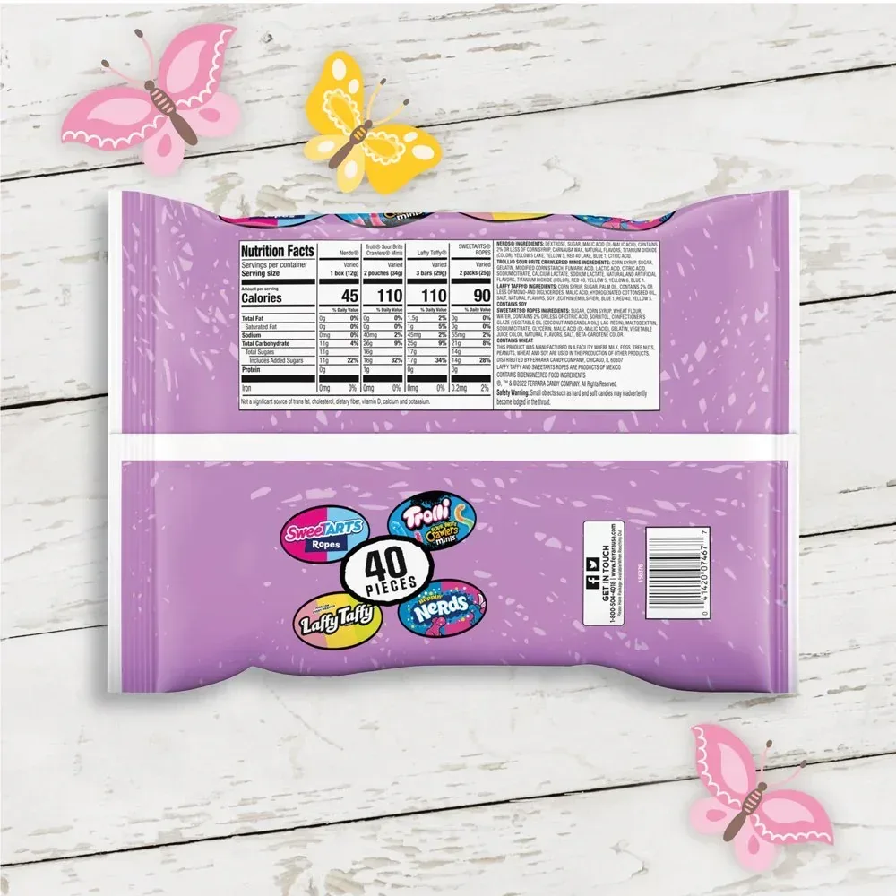 Premium Easter Egg Filler Mix, Fruit Flavored Candy Assortment, 16.5 Oz, 40 Count, Bag - Image 6