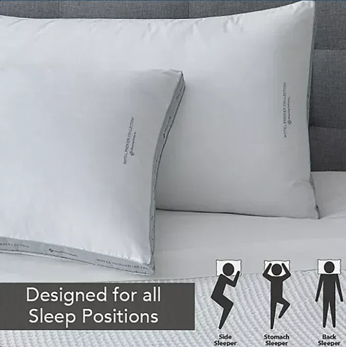 Member's Mark Hotel Premier Collection Bed Pillows, Assorted Sizes Set of 2 - Image 3