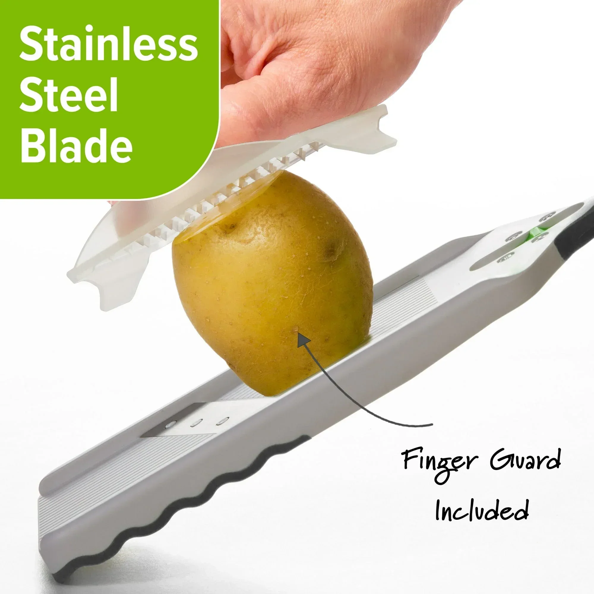 PrepSolutions Stainless Steel Blade Easy Adjustable Mandolin Slicer - Image 4