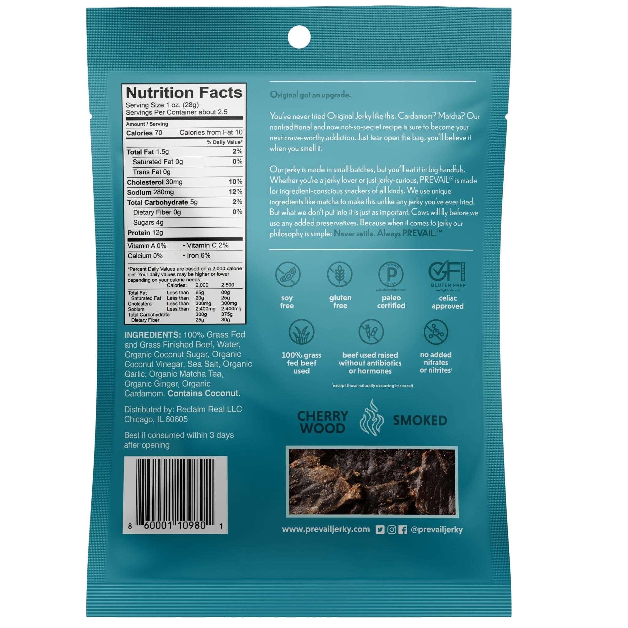 Prevail Variety Grass Fed Beef Jerky 10-pack - Image 3
