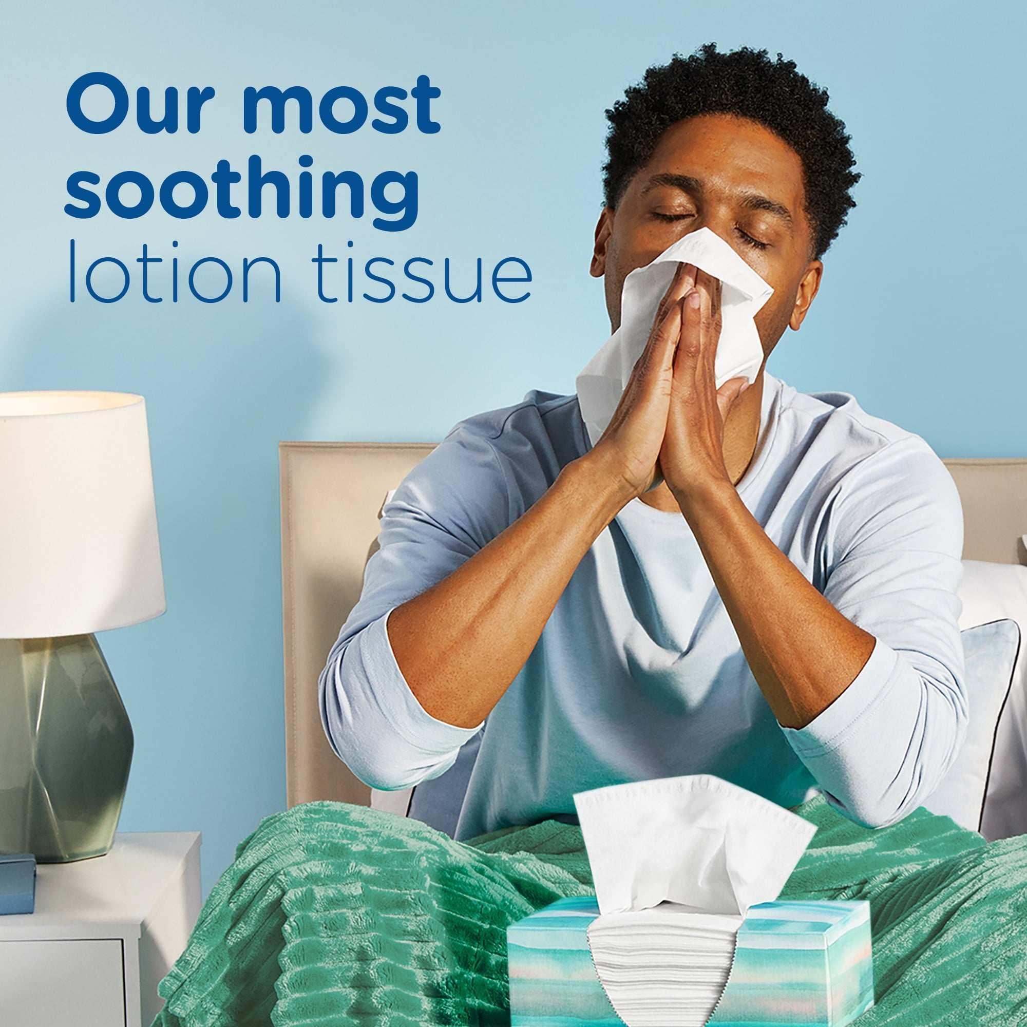 Puffs Plus Lotion Facial Tissues, 4 Family Box, 124 Tissues Per Box - Image 6