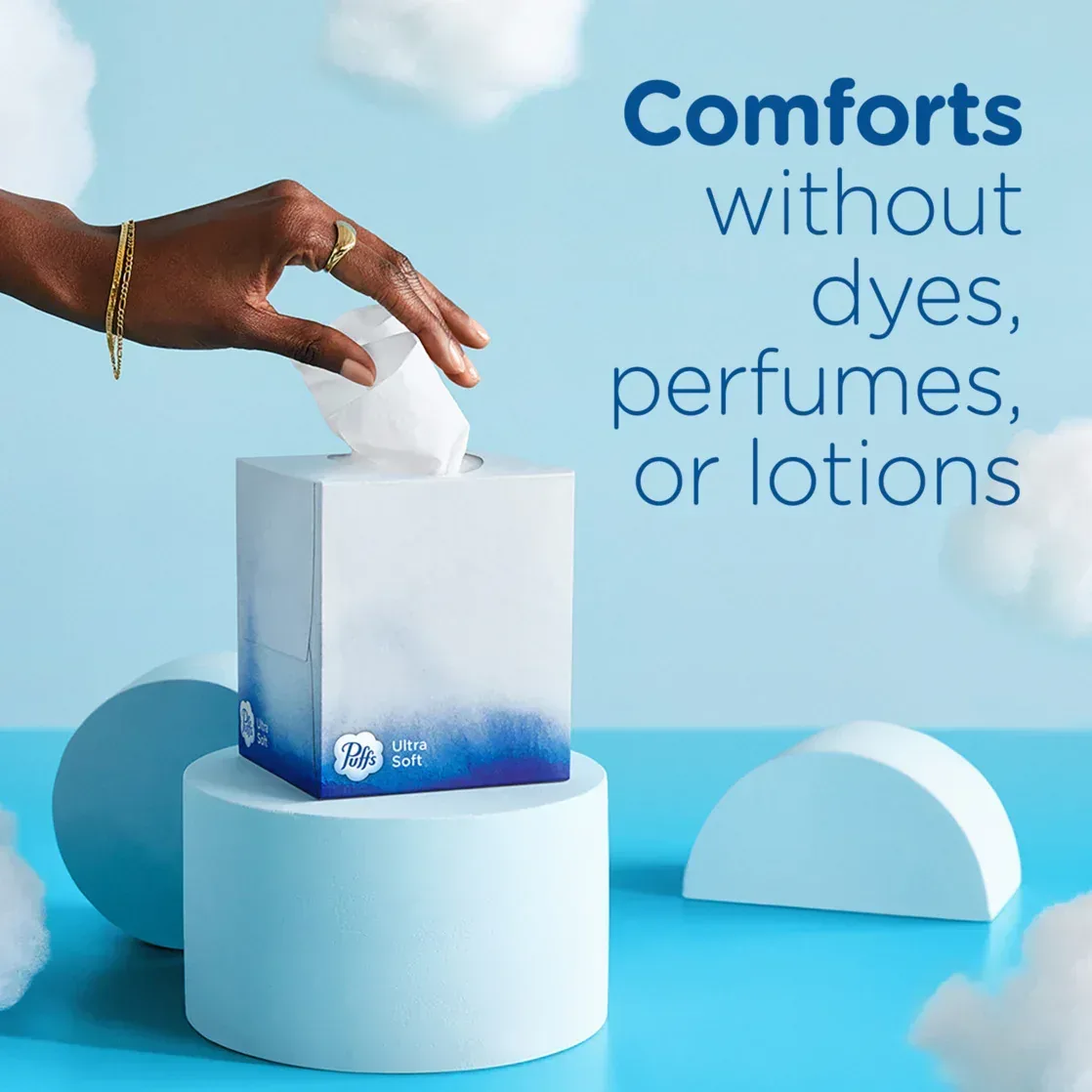Puffs Ultra Soft Facial Tissues, 4 Count - Image 5
