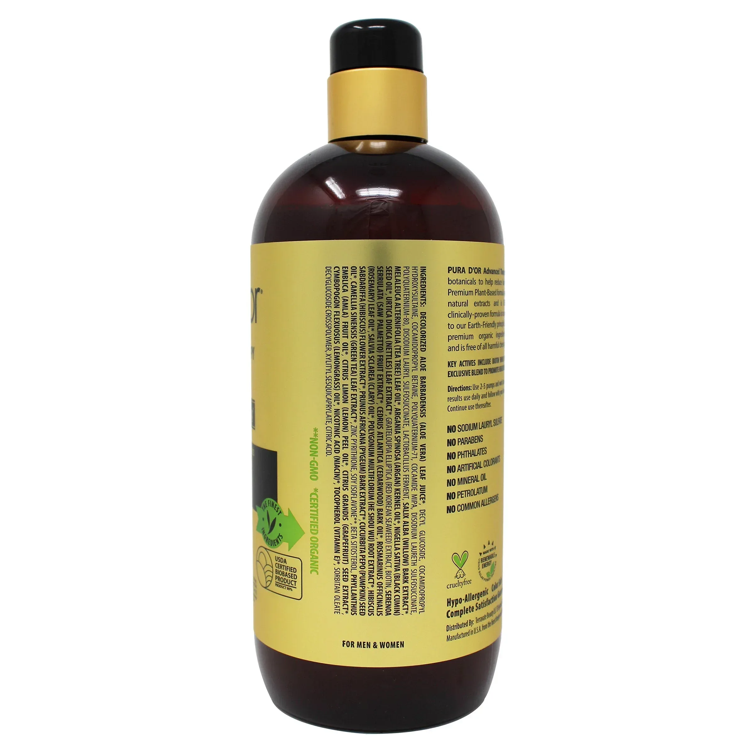 Pura d'or Advanced Therapy Anti-Hair Thinning Shampoo & Conditioner Set - Image 4