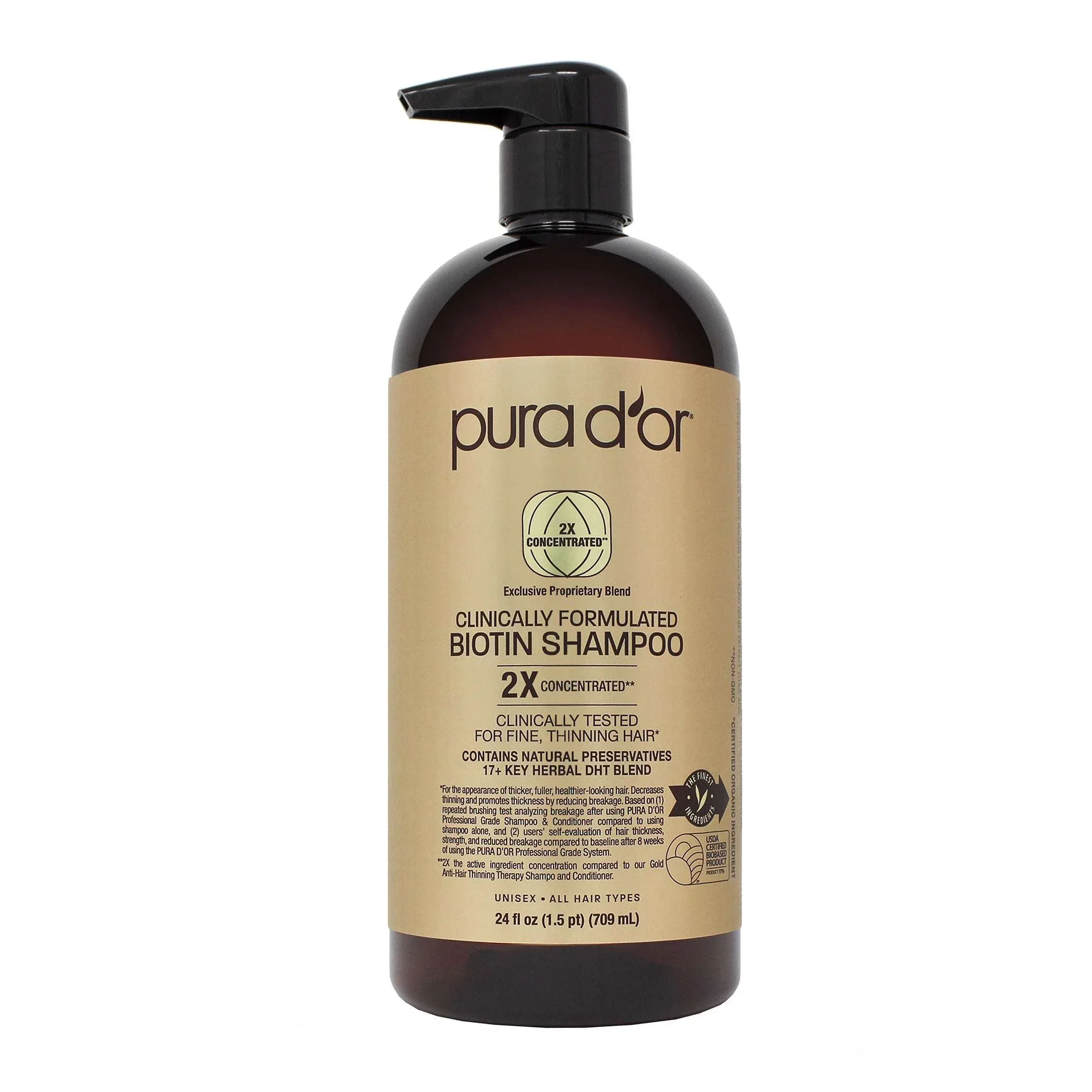 Pura d'or Salon Inspired Biotin Shampoo & Conditioner Set - Image 3