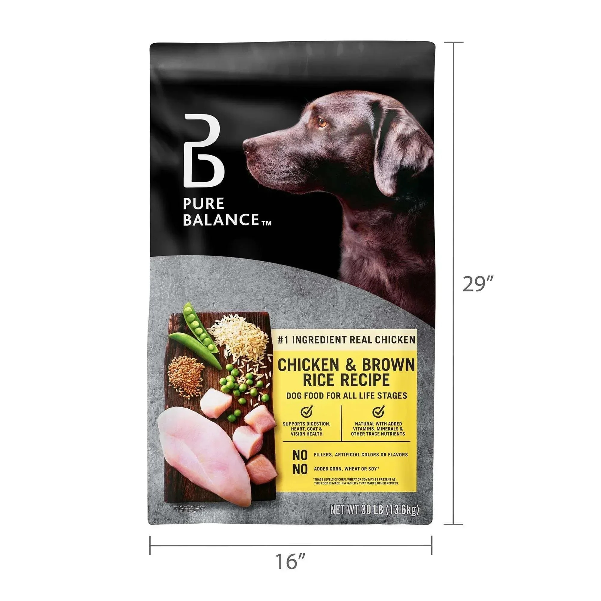 Pure Balance Chicken & Brown Rice Recipe Dry Dog Food, 30 lbs - Image 9
