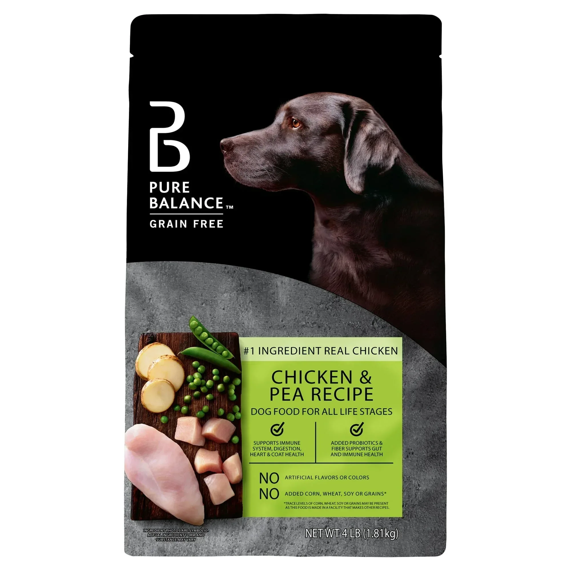 Pure Balance Grain-Free Chicken and Pea Recipe Dry Dog Food