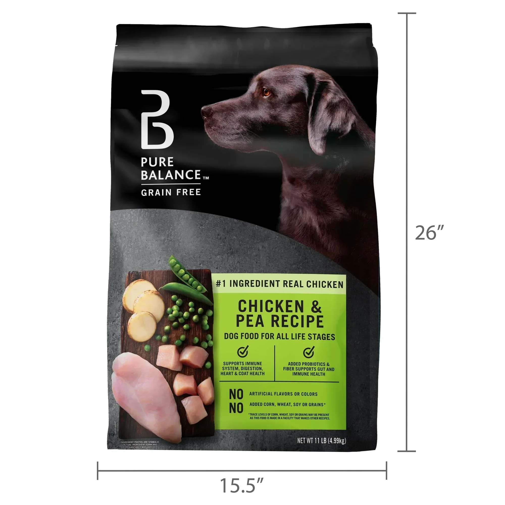 Pure Balance Grain-Free Chicken and Pea Recipe Dry Dog Food - Image 16