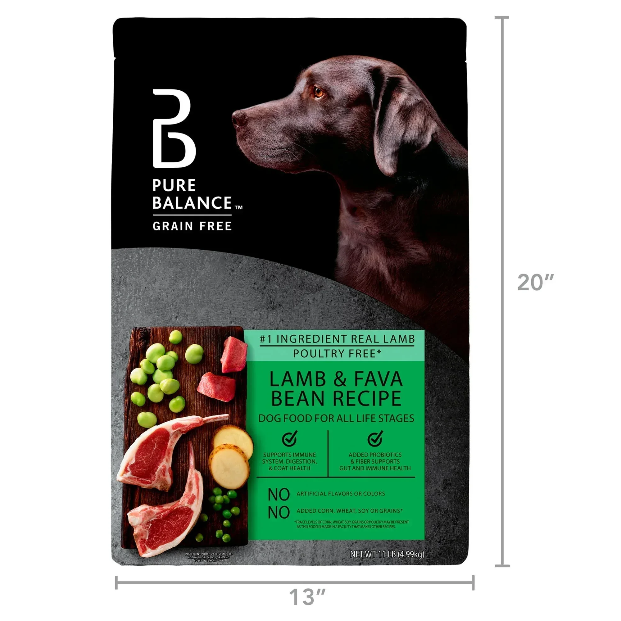 Pure Balance Grain-Free Lamb & Fava Bean Recipe Dry Dog Food - Image 15