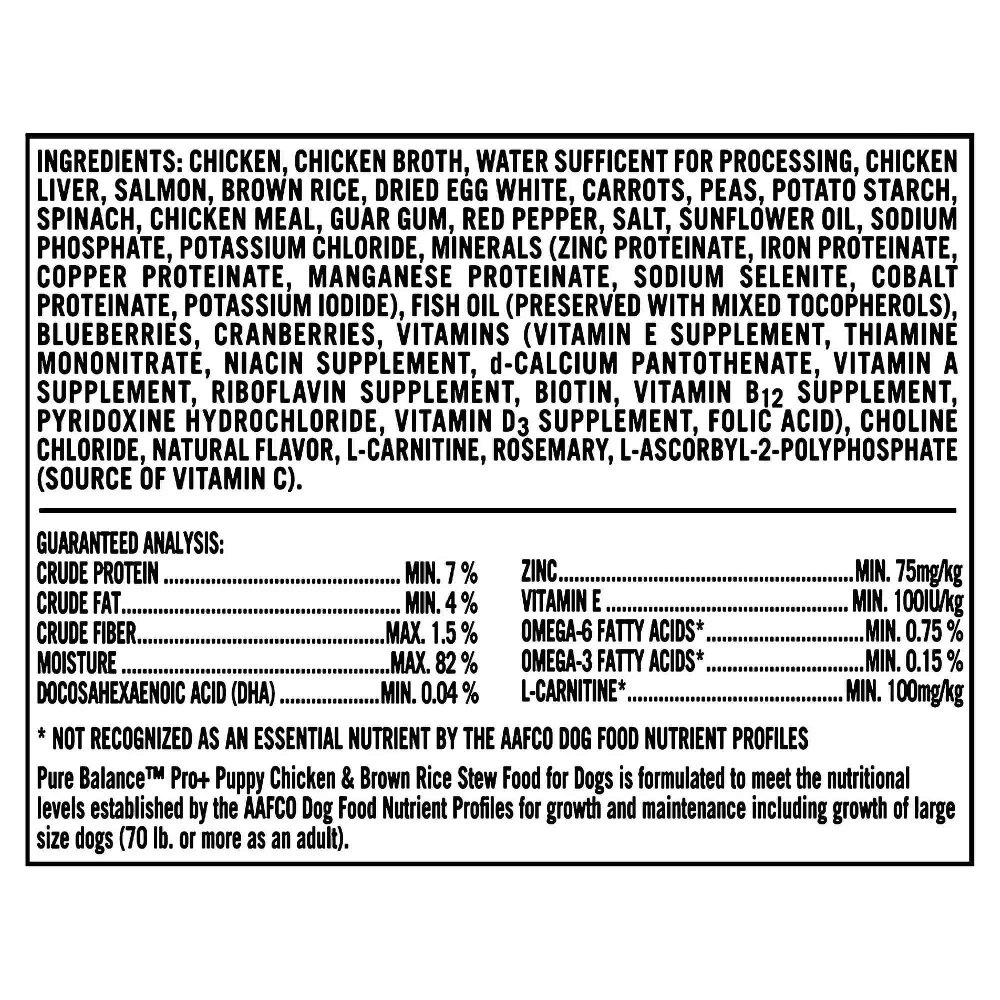 Pure Balance Pro+ Chicken & Brown Rice Stew Wet Dog Food for Puppy, 12.5 oz Can - Image 13