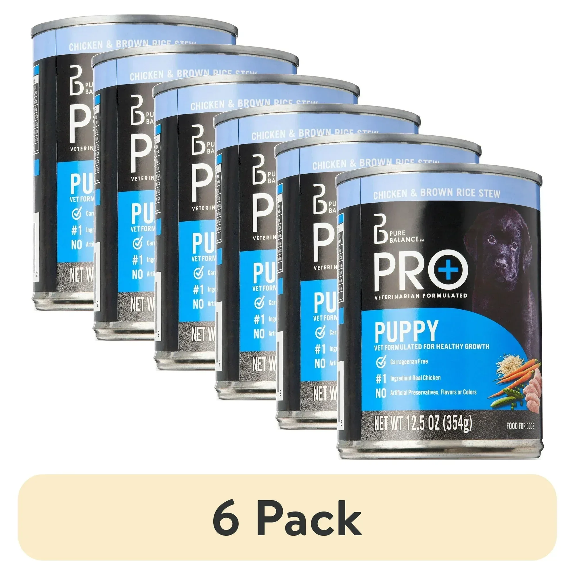 Pure Balance Pro+ Chicken & Brown Rice Stew Wet Dog Food for Puppy, 12.5 oz Can - Image 9
