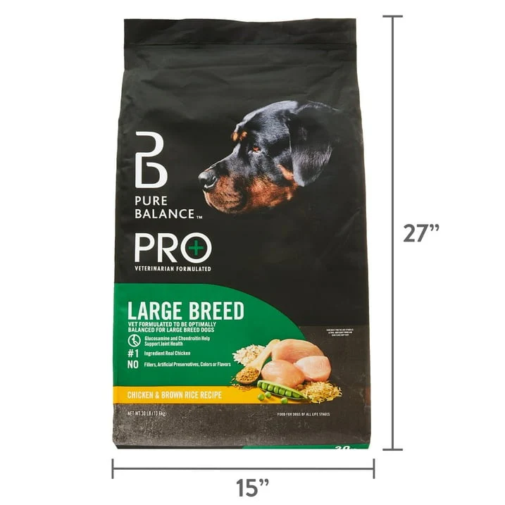 Pure Balance Pro+ Large Breed Chicken & Brown Rice Recipe Dry Dog Food - Image 12
