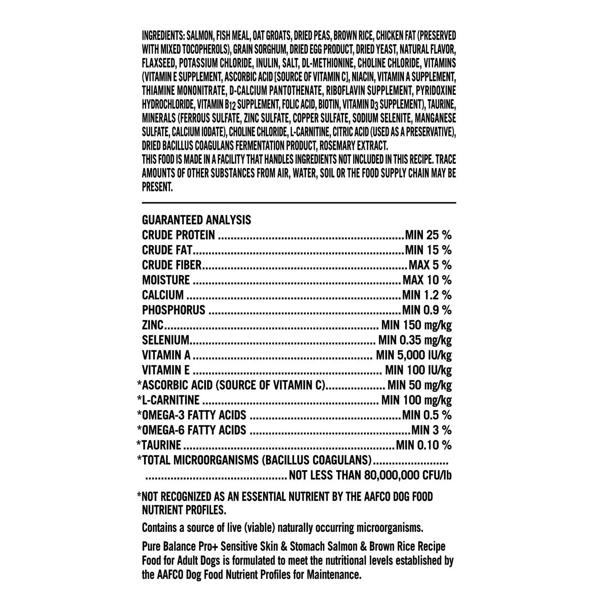 Pure Balance Pro+ Sensitive Skin & Stomach Dog Food, Salmon & Rice Recipe - Image 3