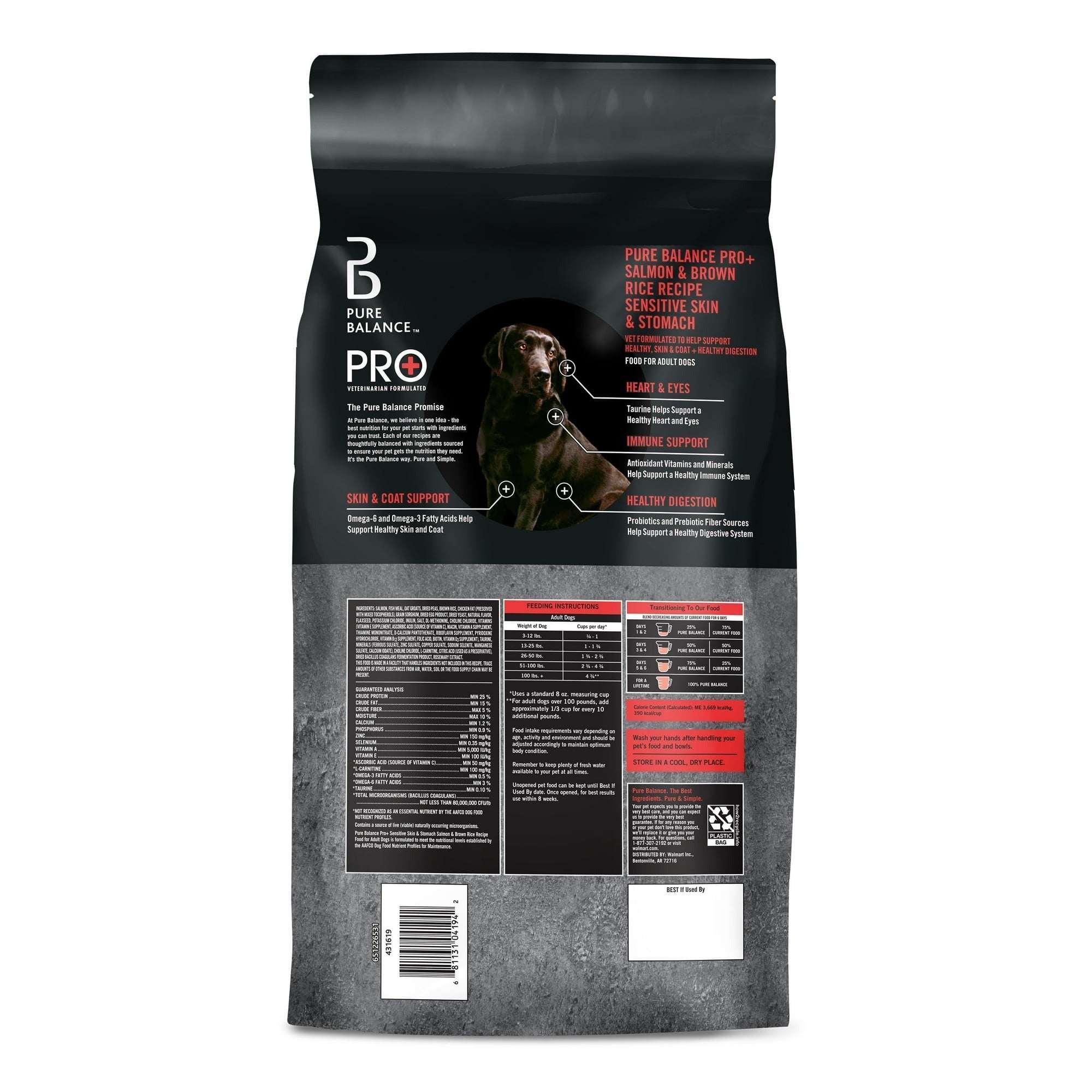 Pure Balance Pro+ Sensitive Skin & Stomach Dog Food, Salmon & Rice Recipe - Image 7
