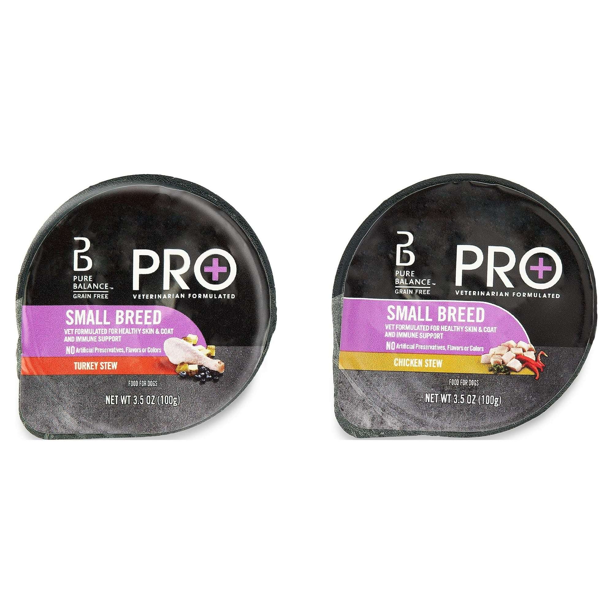 Pure Balance Pro+ Small Breed Turkey and Chicken Stew Variety Pack Wet Dog Food 3.5oz Cups (12 Pack) - Image 3