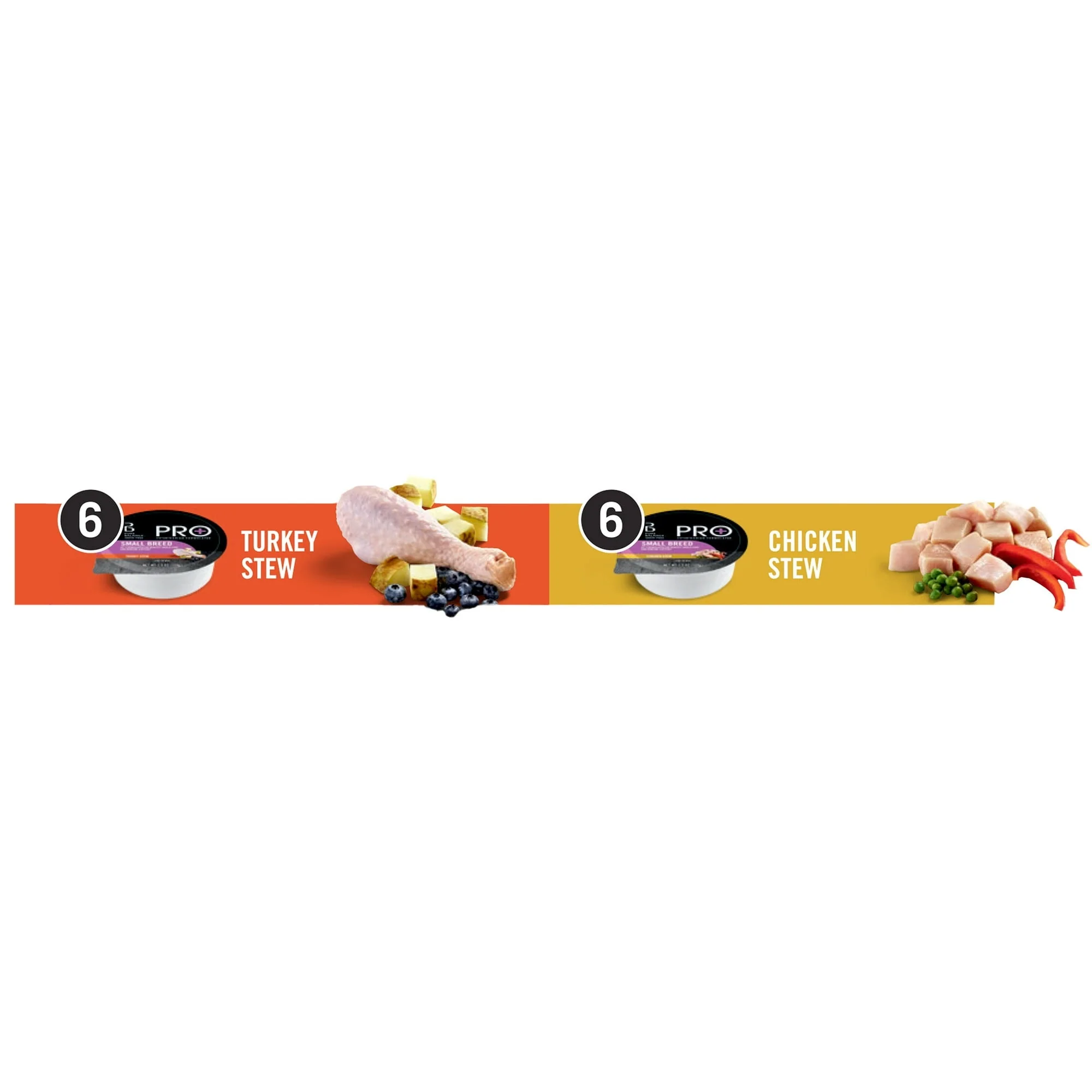 Pure Balance Pro+ Small Breed Turkey and Chicken Stew Variety Pack Wet Dog Food 3.5oz Cups (12 Pack) - Image 4