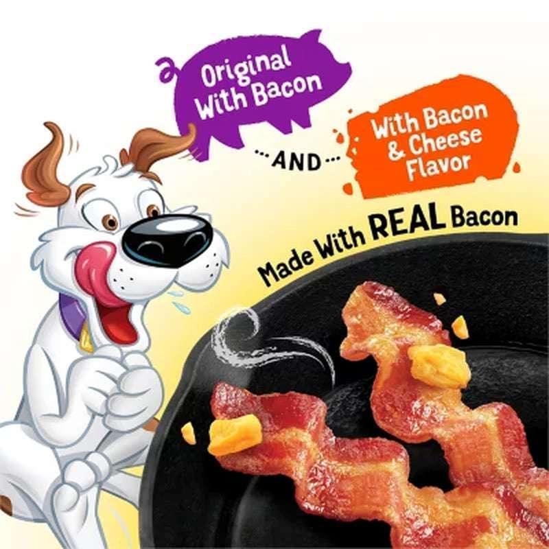 Purina Beggin' Strips Real Meat Dog Treats, Bacon & Bacon + Cheese Flavors (32 Oz., 2 Pk.) - Image 4