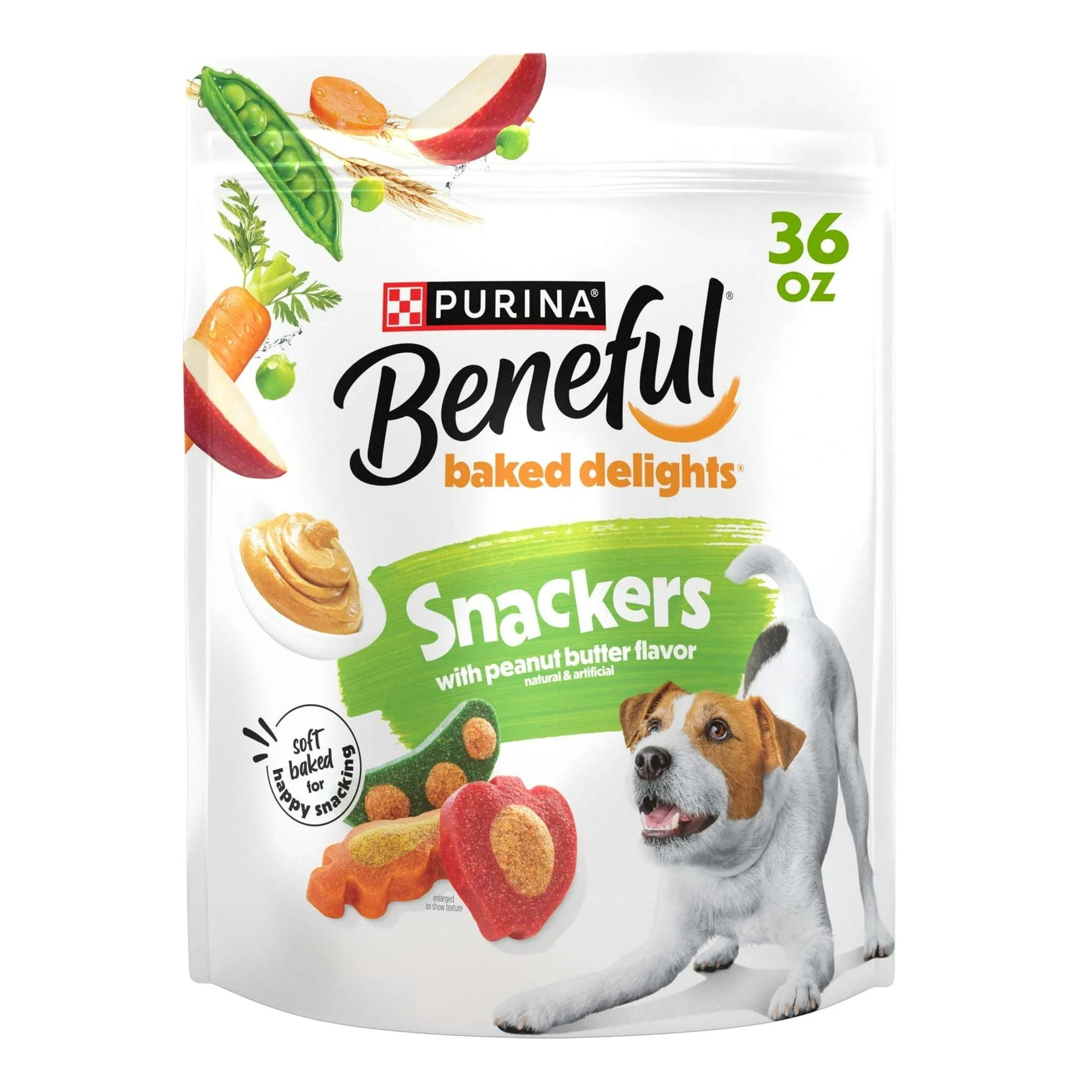 Purina Beneful Baked Delights Snackers with Peanut Butter Flavor Soft Baked Treats for Dogs - Image 8