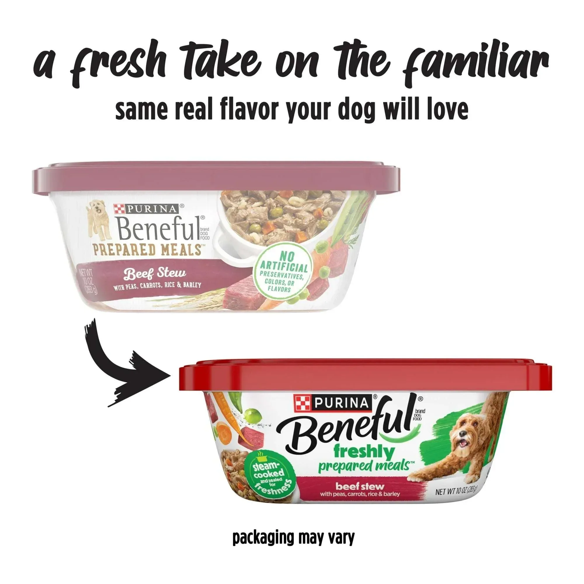 Purina Beneful Dog Food Freshly Prepared Meals, Dog Food Fresh, High Protein Wet Dog Food, Beef Stew - Image 3