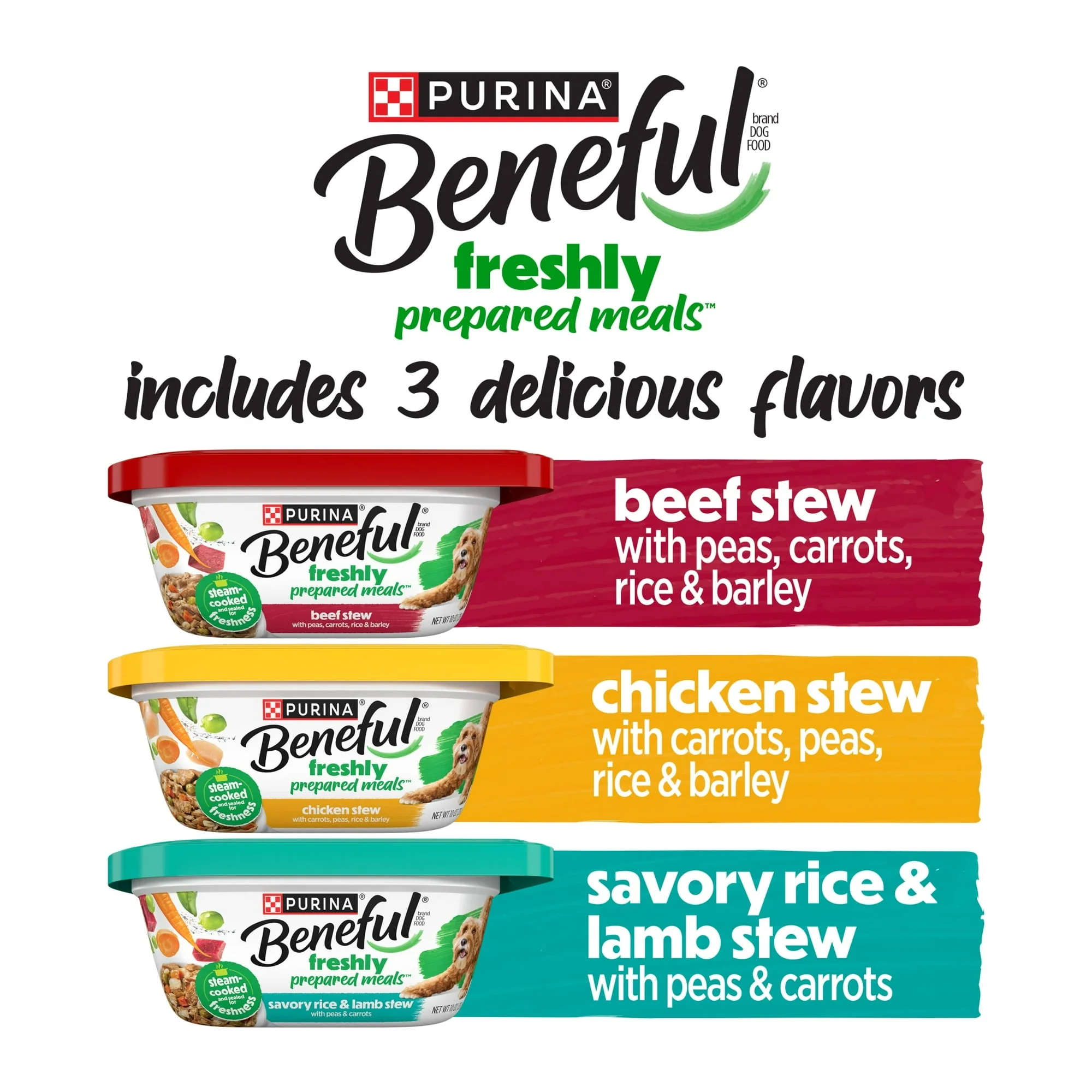 Purina Beneful Dog Food Freshly Prepared Meals Variety Pack Wet Dog Food with Gravy - Image 4
