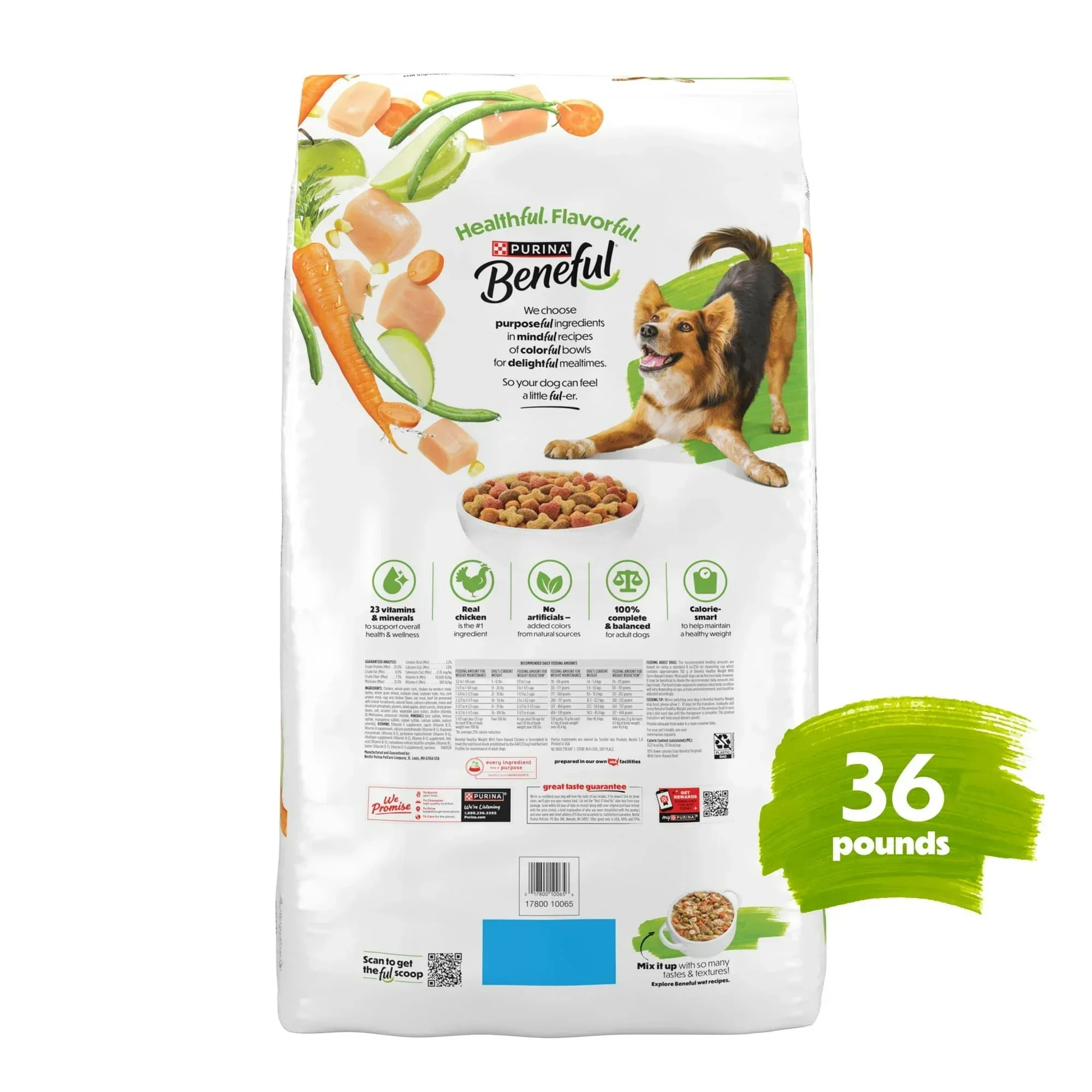 Purina Beneful Healthy Weight with Farm-Raised Chicken Natural Dog Food Dry Formula with Added Vitamins, Minerals and Nutrients - Image 42