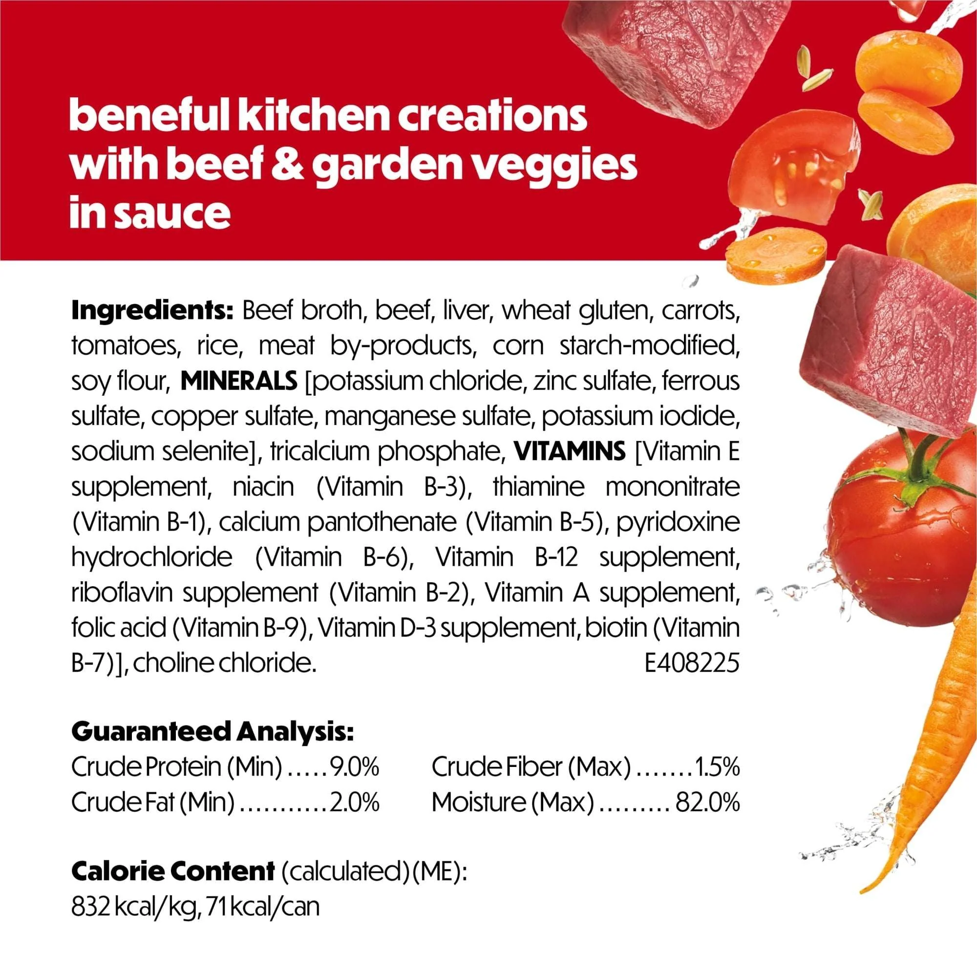 Purina Beneful Kitchen Creations With Beef and Garden Veggies in Sauce Wet Dog Food, 3 oz, 8 Pack - Image 7