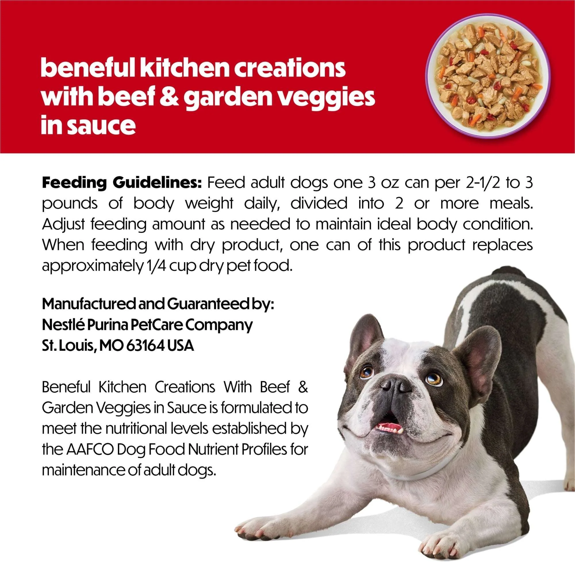 Purina Beneful Kitchen Creations With Beef and Garden Veggies in Sauce Wet Dog Food, 3 oz, 8 Pack - Image 9