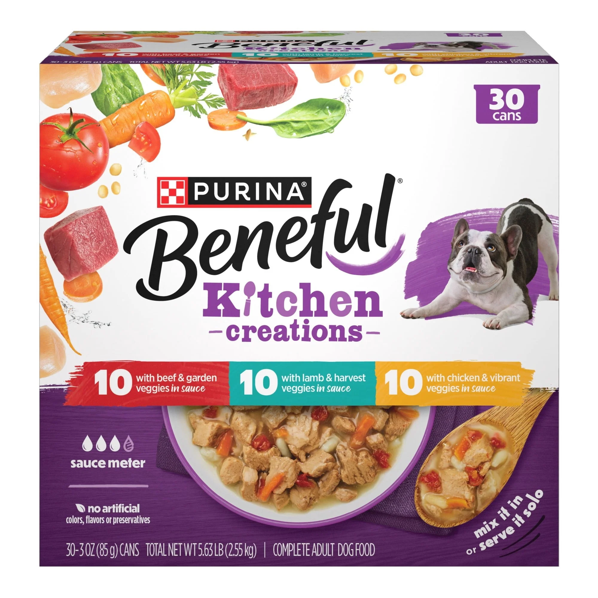 Purina Beneful Kitchen Creations With Beef, Chicken, or Lamb Wet Dog Food Variety Pack, 3 oz Cans - Image 11