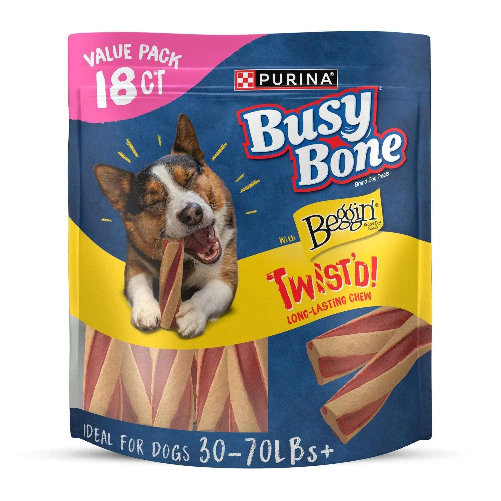 Purina Busy with Beggin’ Twist’d Adult Dog Chew Bone Treats - 18 ct. Pouch - Image 13
