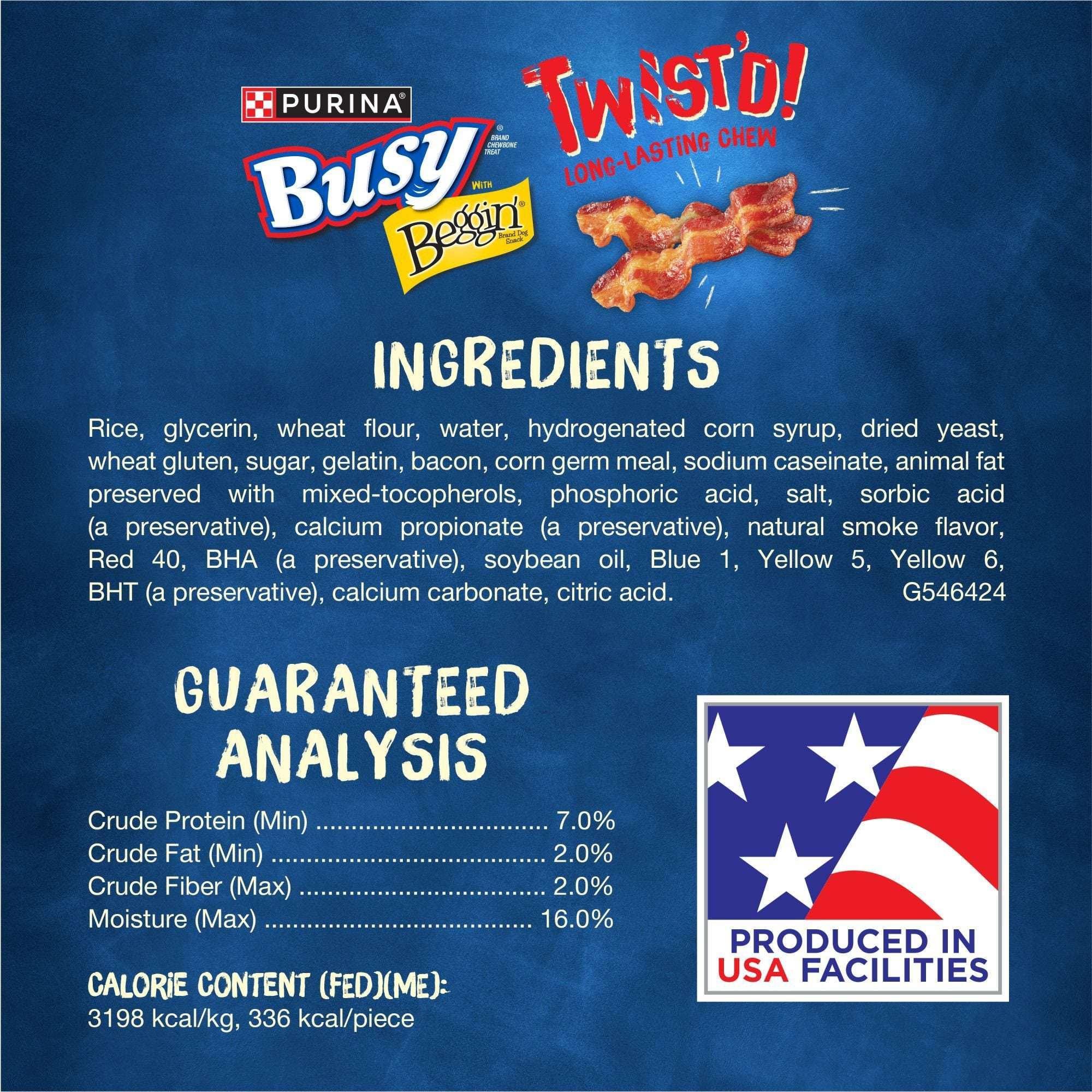 Purina Busy with Beggin’ Twist’d Adult Dog Chew Bone Treats - 18 ct. Pouch - Image 8