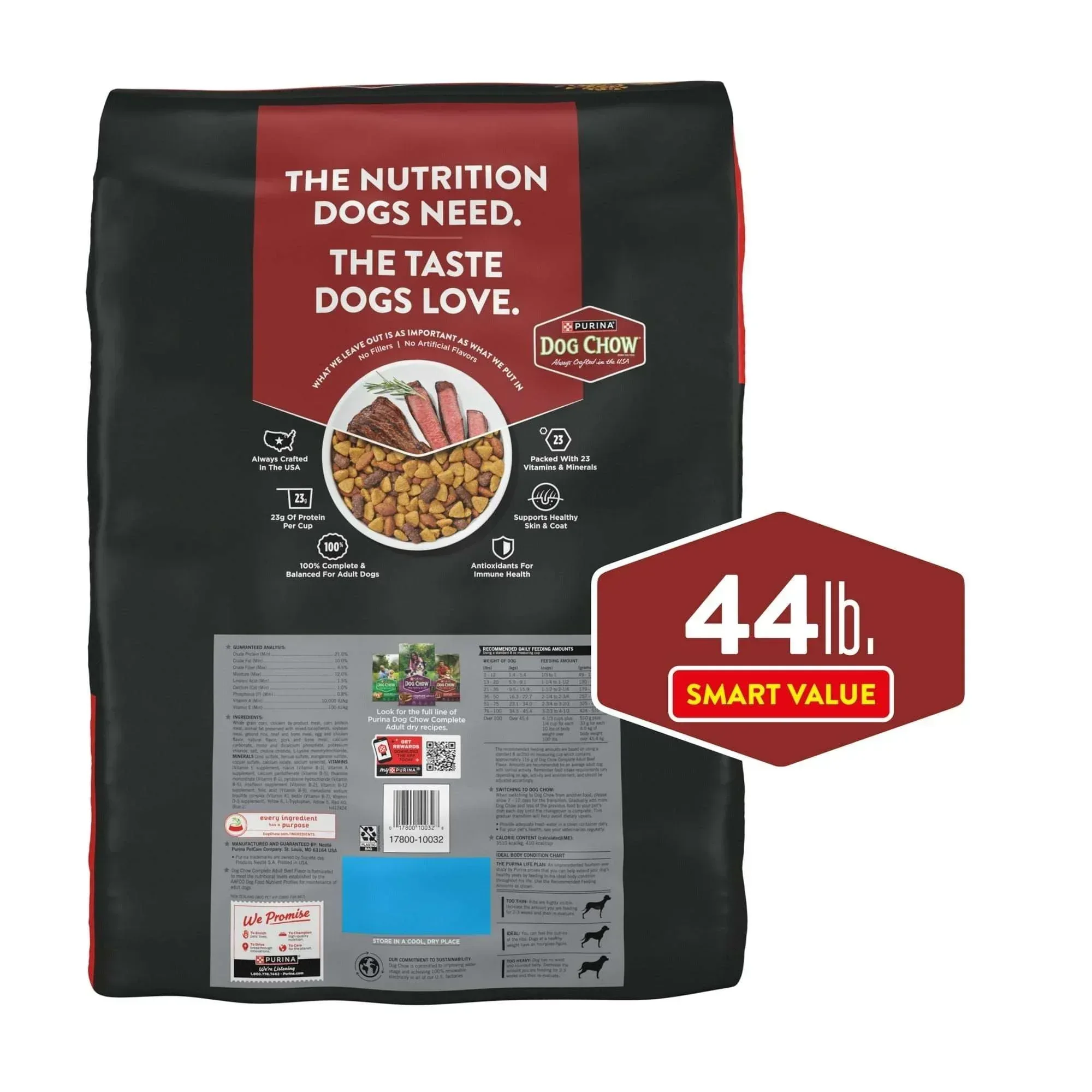 Purina Dog Chow Complete Adult Dry Dog Food for Adult Dogs, Kibble Beef Flavor - Image 6
