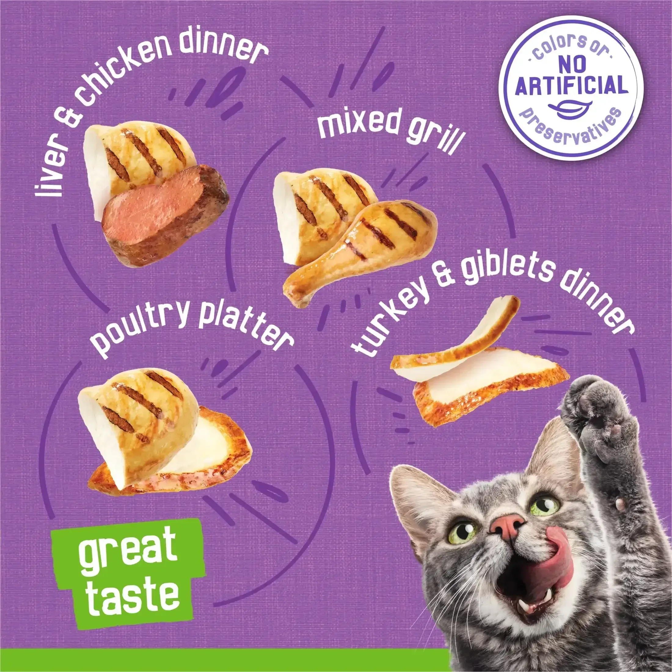 Purina Friskies Pate, Soft Poultry Variety Pack, Wet Cat Food, 5.5 oz Cans, 32 Pack - Image 3