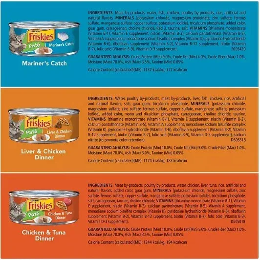 Purina Friskies Pate Wet Cat Food, Variety Pack (5.5 oz., 60 ct.) - Image 3
