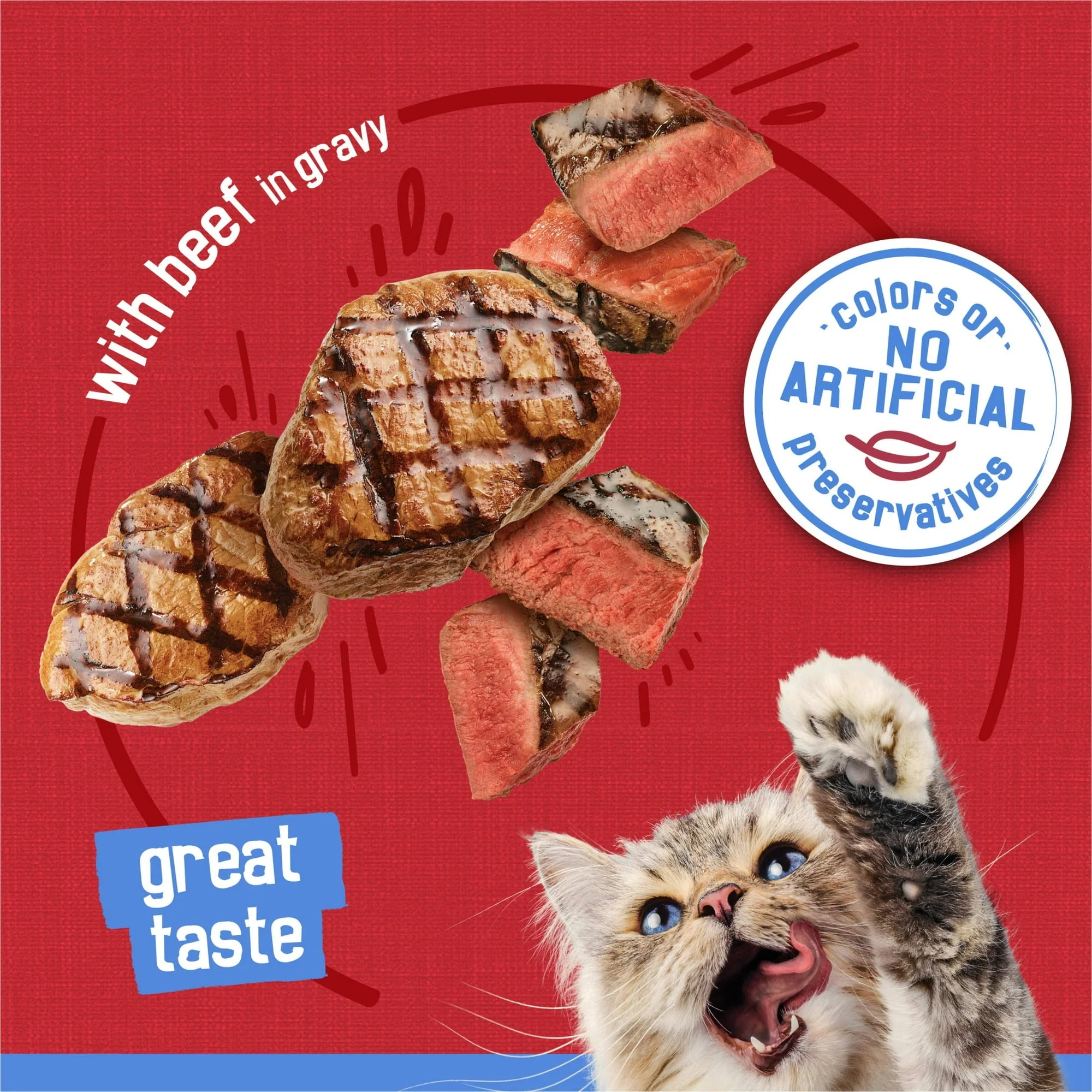 Purina Friskies Shreds, Beef in Gravy, Wet Cat Food, 5.5 oz Can - Image 3