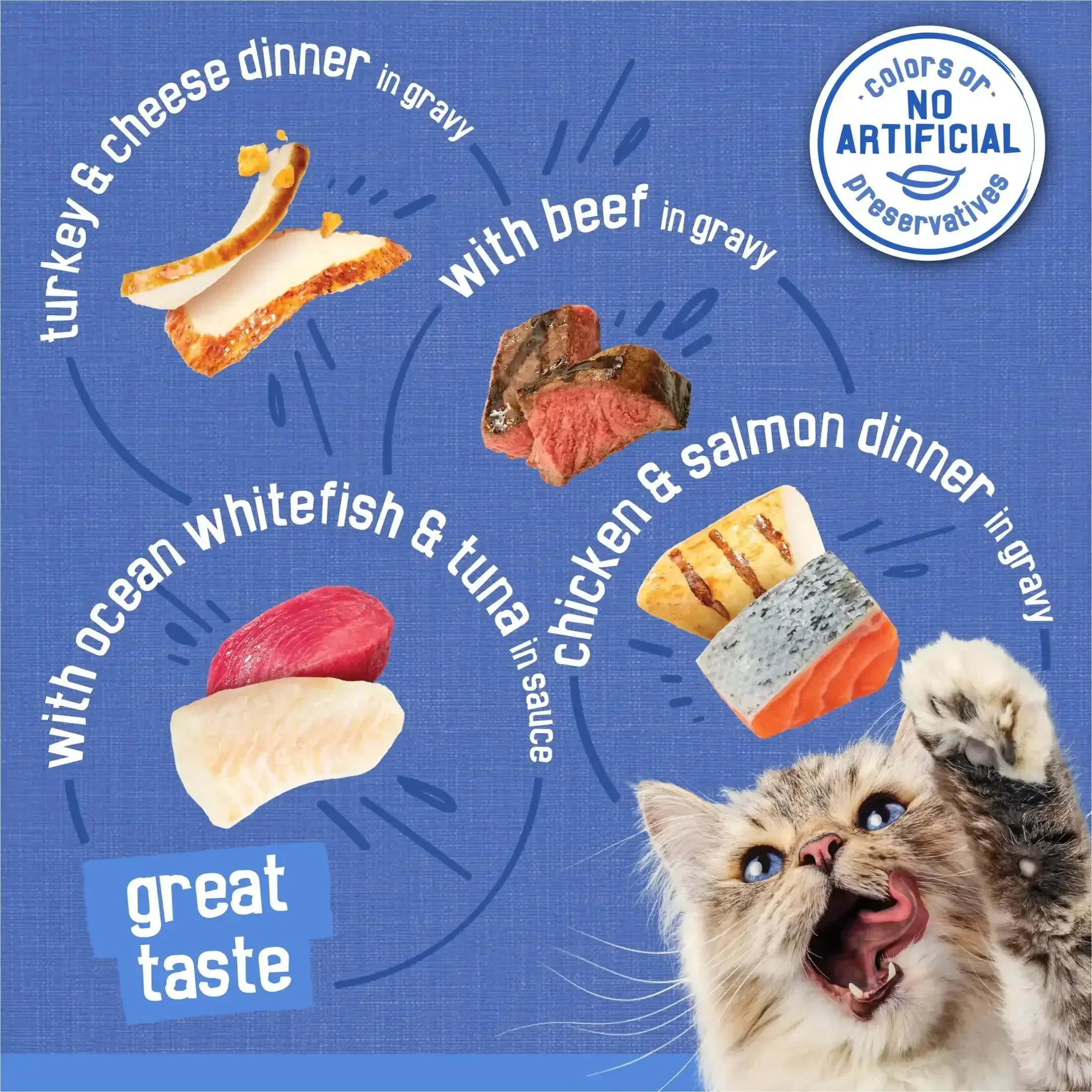 Purina Friskies Shreds Gravy Variety Pack, Wet Cat Food, 5.5 oz Cans - Image 12