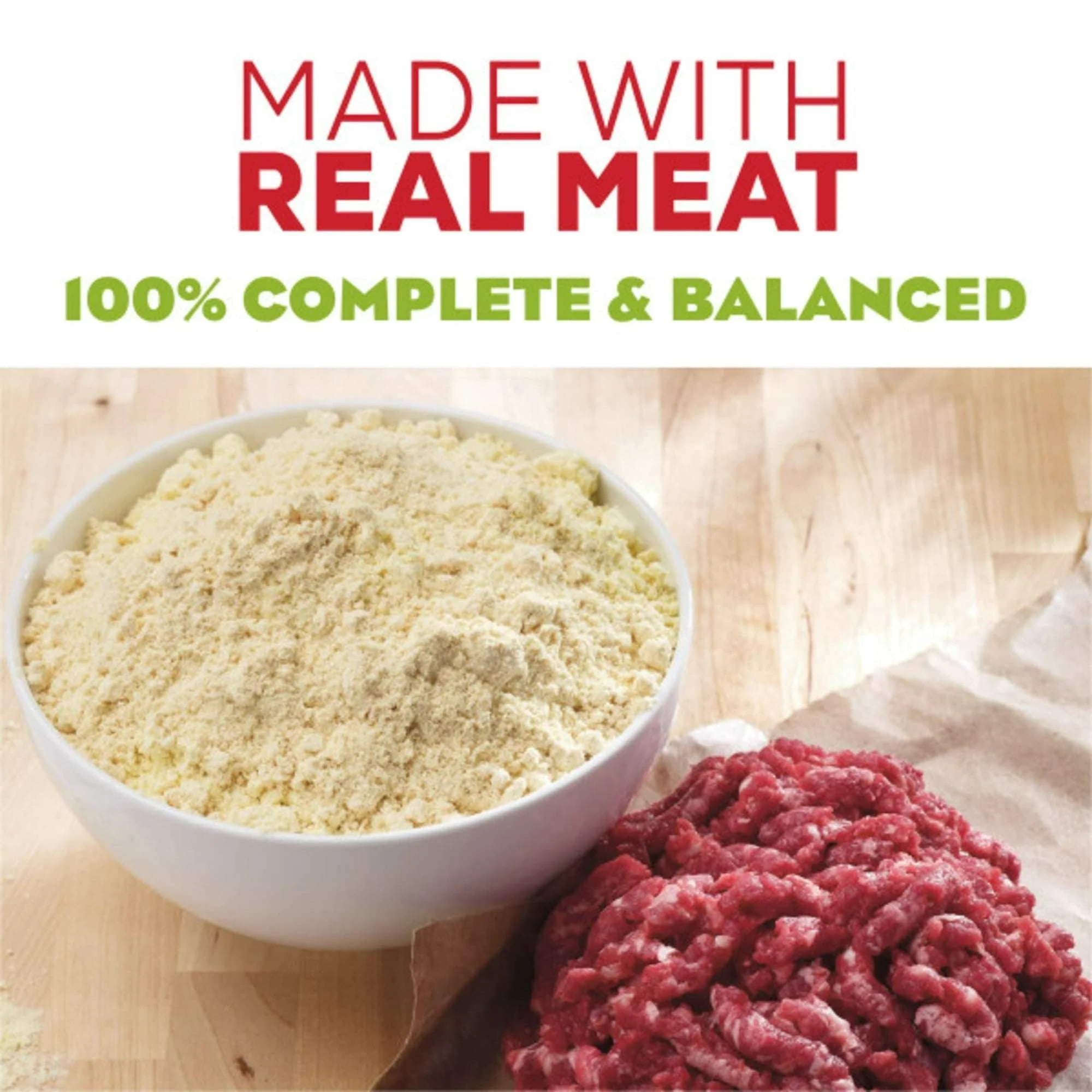 Purina Moist & Meaty Dry Dog Food, High Protein Chopper Burger Real Beef, 12 oz Pouches (6 Pack) - Image 3