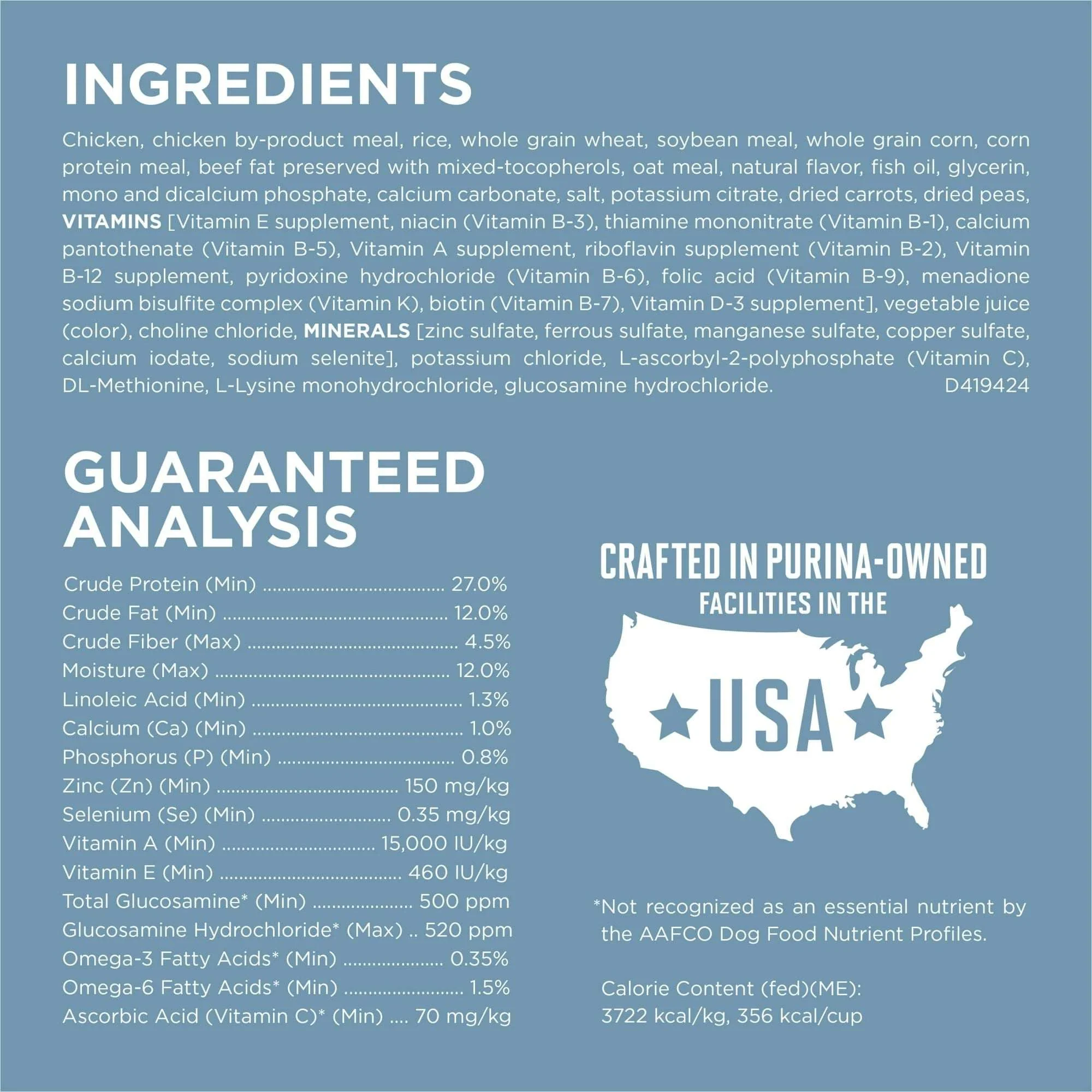 Purina One Plus Dry Dog Food Joint & Mobility Health, High Protein Chicken & Rice - Image 3
