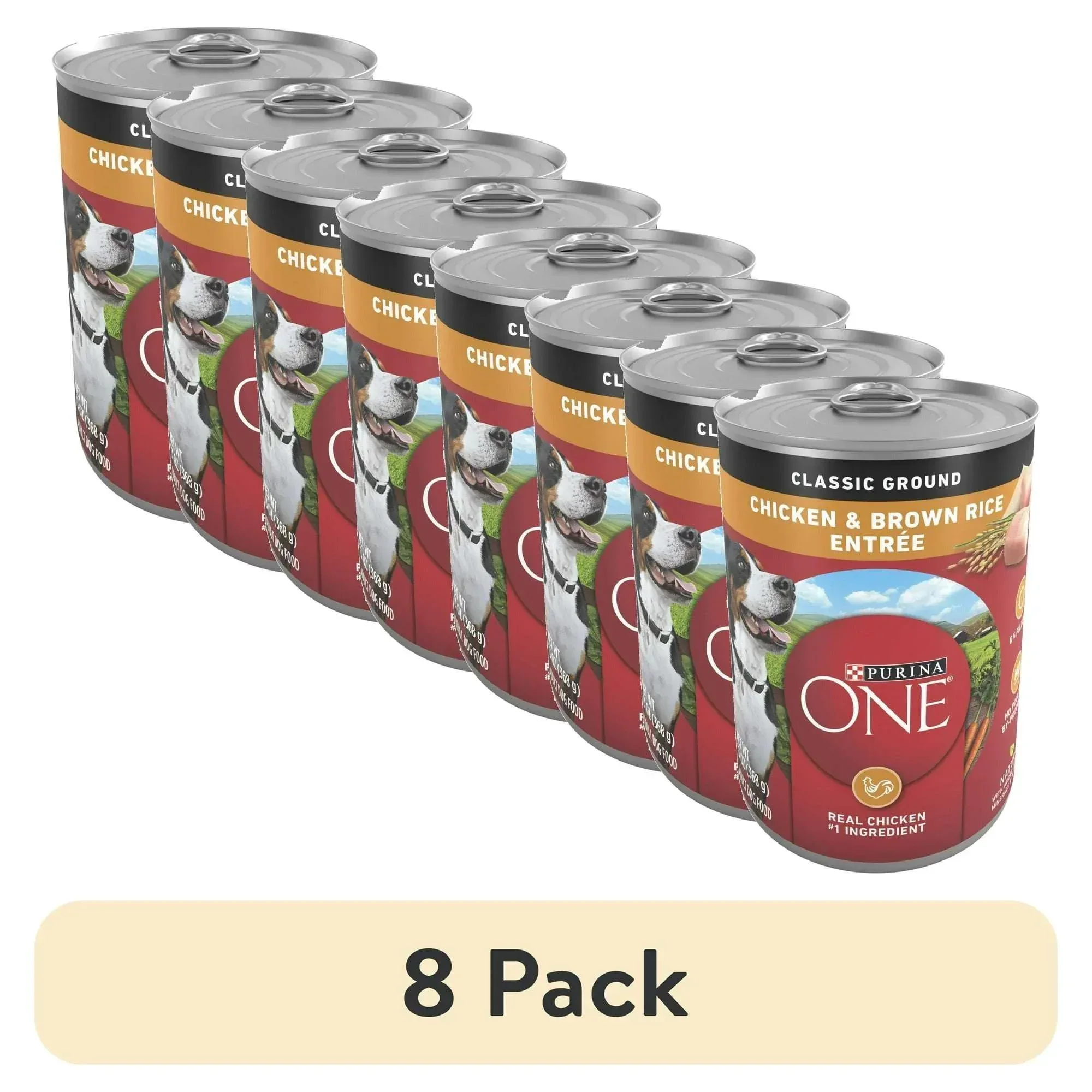 Purina ONE Smart Blend Wet Dog Food, High Protein Soft Chicken & Brown Rice, 13 oz Can - Image 9