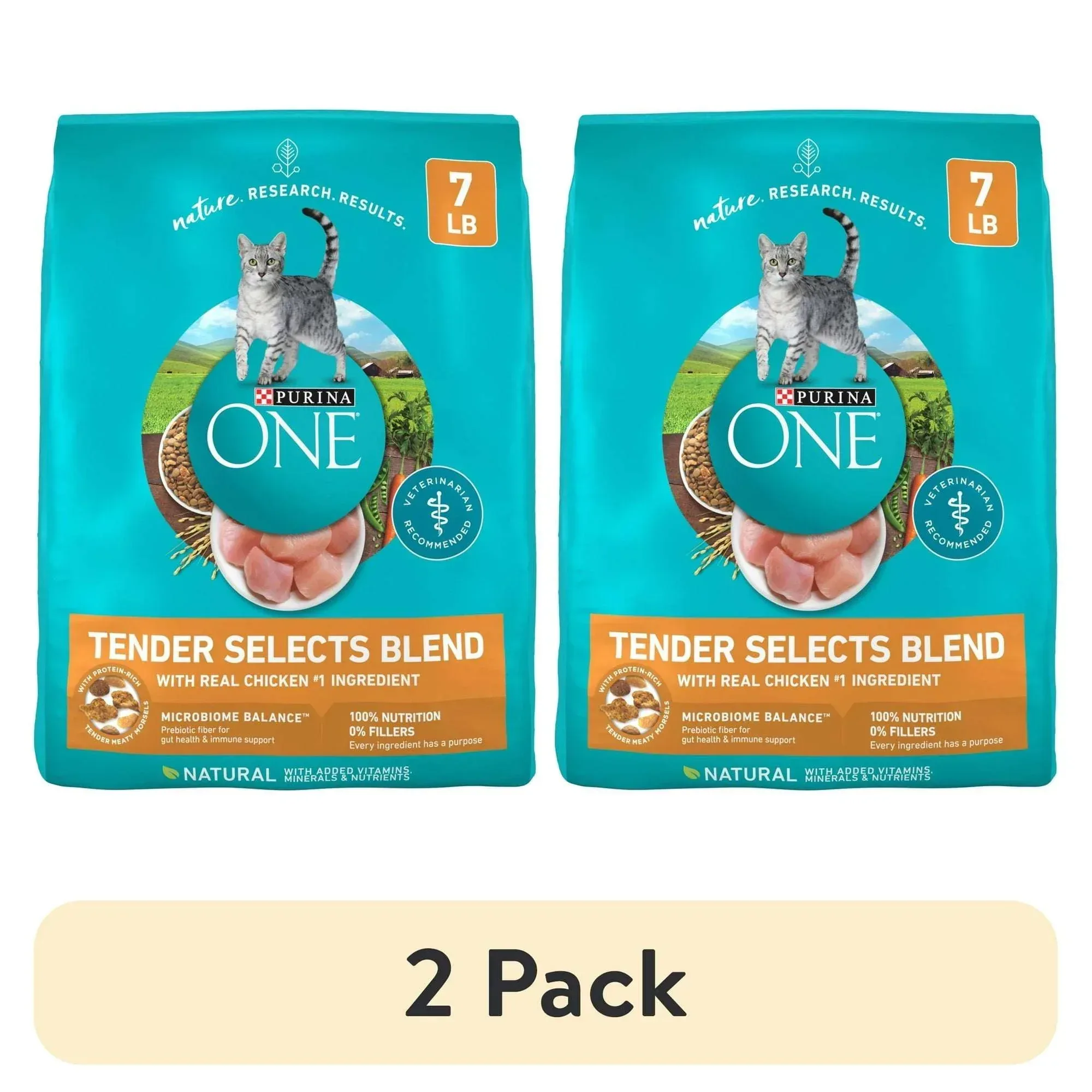 Purina ONE Tender Select Blends Dry Cat Food, Chicken, 7 lb Bag - Image 8