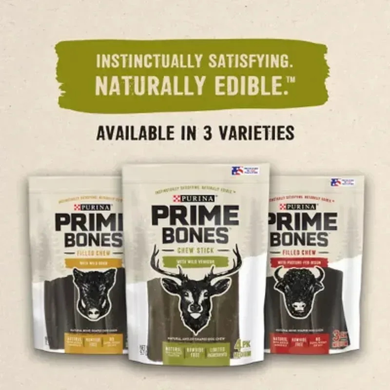 Purina Prime Bones Chew Stick with Wild Venison (16 Ct.) - Image 7