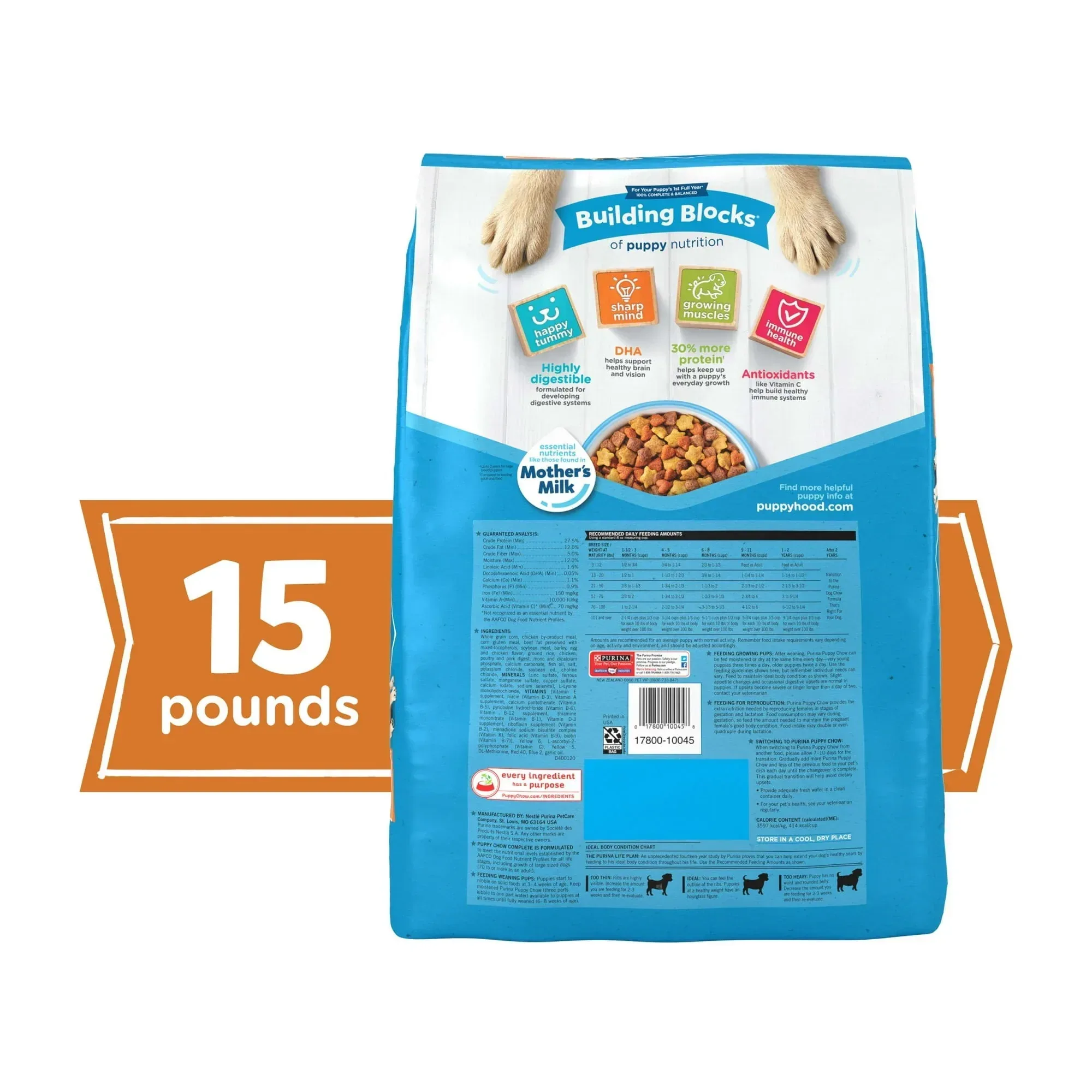 Purina Puppy Chow Complete Dry Dog Food, High Protein Farm-Raised Chicken & Rice - Image 13