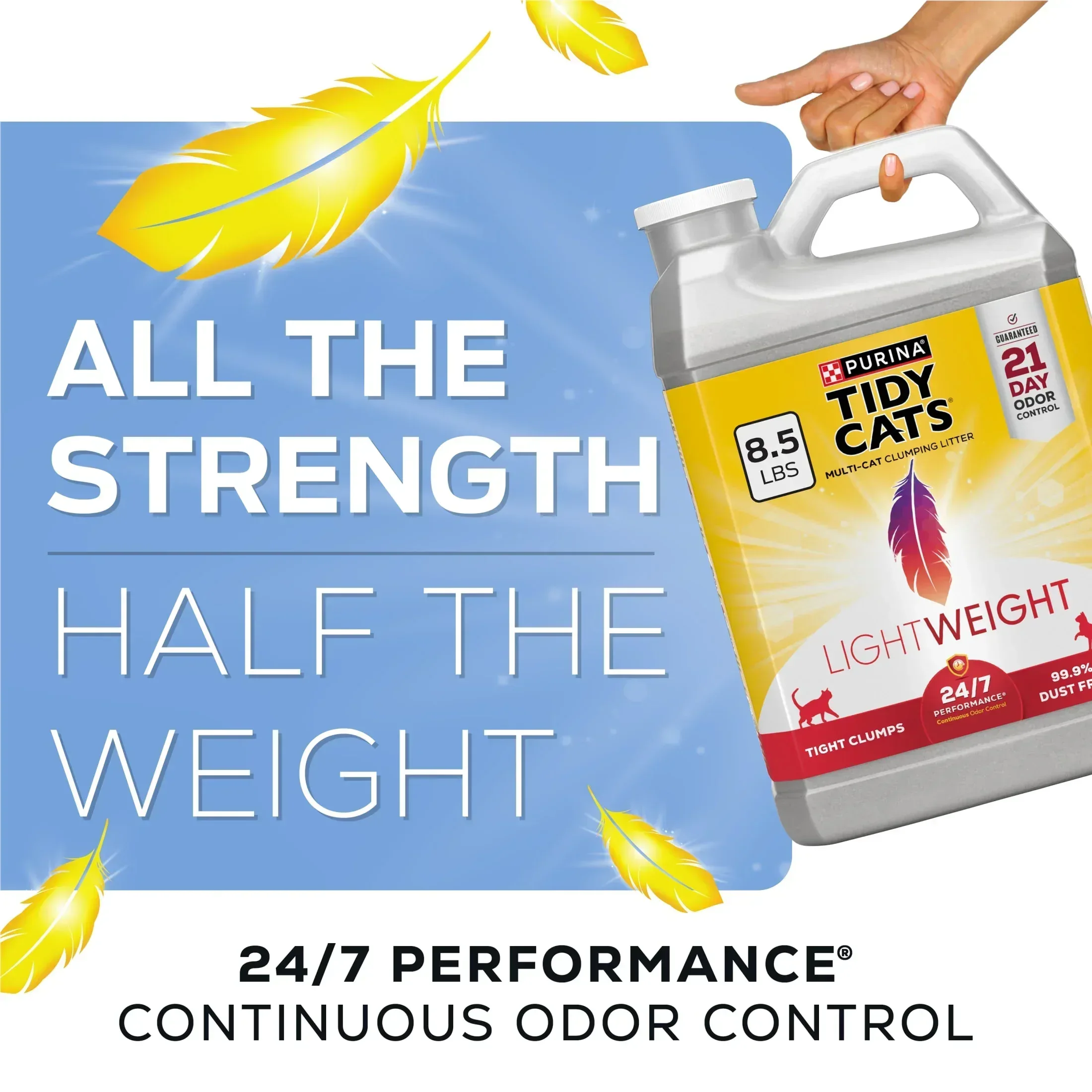 Purina Tidy Cats Lightweight 24/7 Performance Odor Control Clumping Cat Litter - Image 2