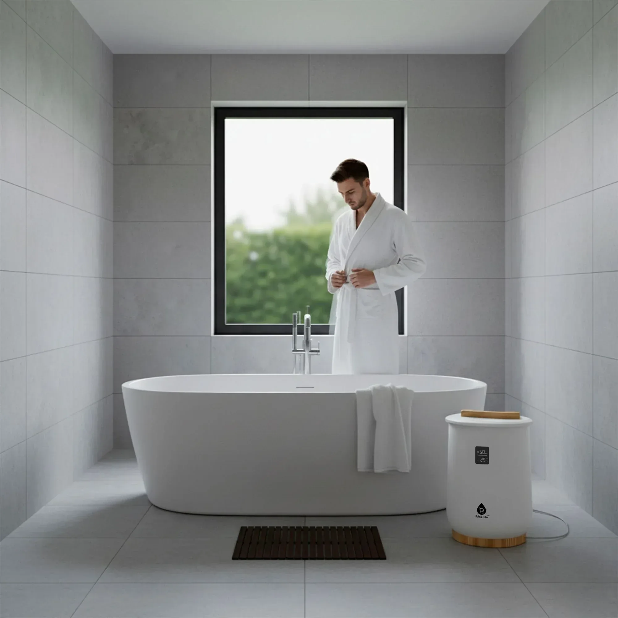 Pursonic Luxury Towel Warmer with Digital Touch Screen - Image 8